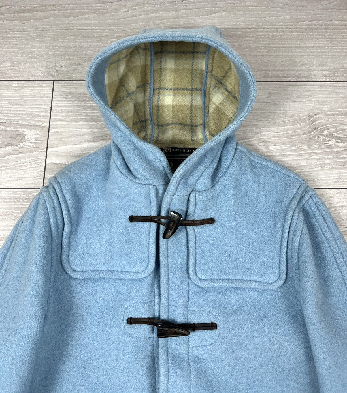 Gloverall Gloverall England Wool Blue Duffle Coat Jacket Womens Size L / US 10 / IT 46 - 4 Thumbnail