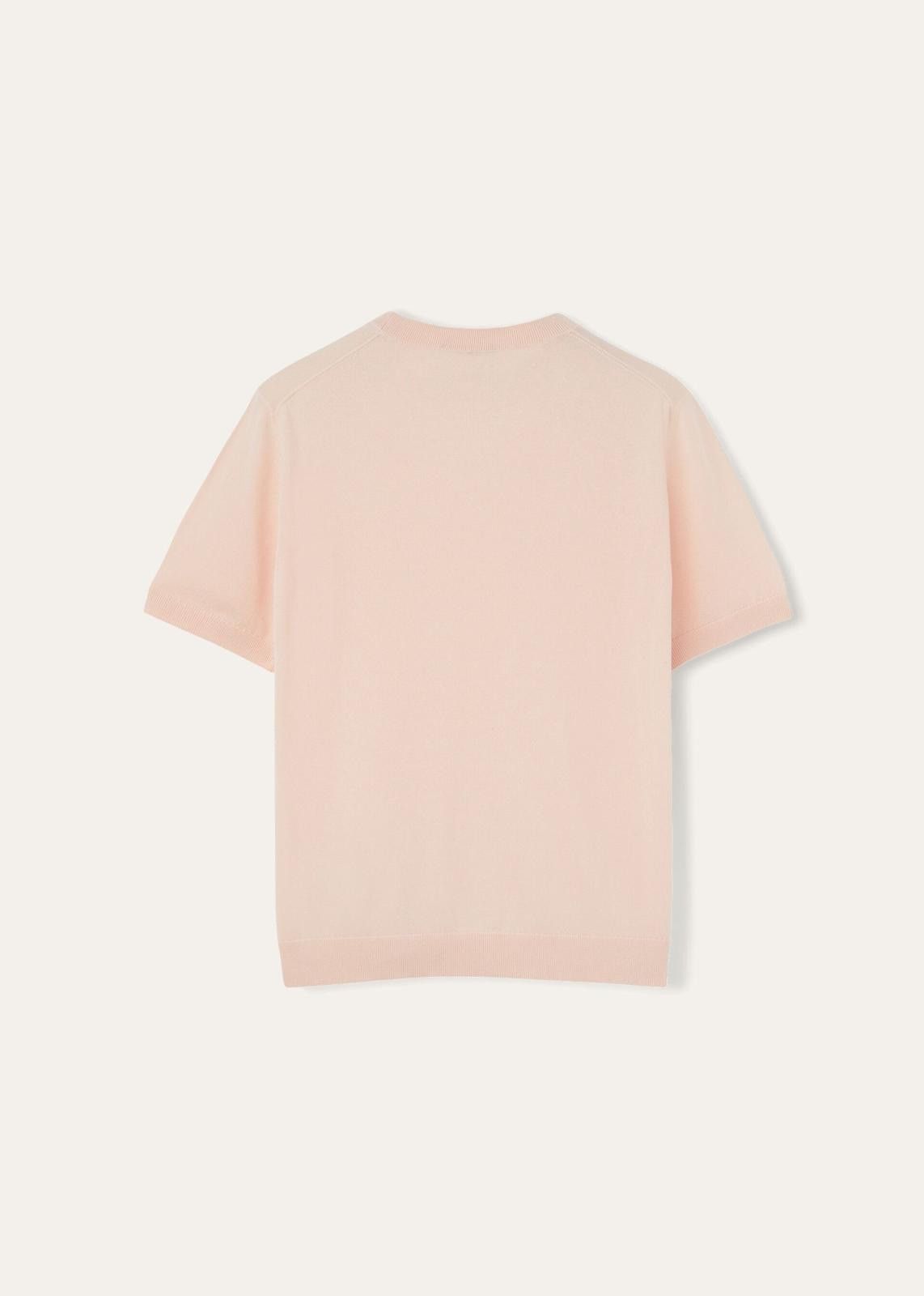 Loro Piana o1srvl11e0125 Piuma Crewneck T-Shirt in Light Pink Size XS / US 0-2 / IT 36-38 - 2 Thumbnail
