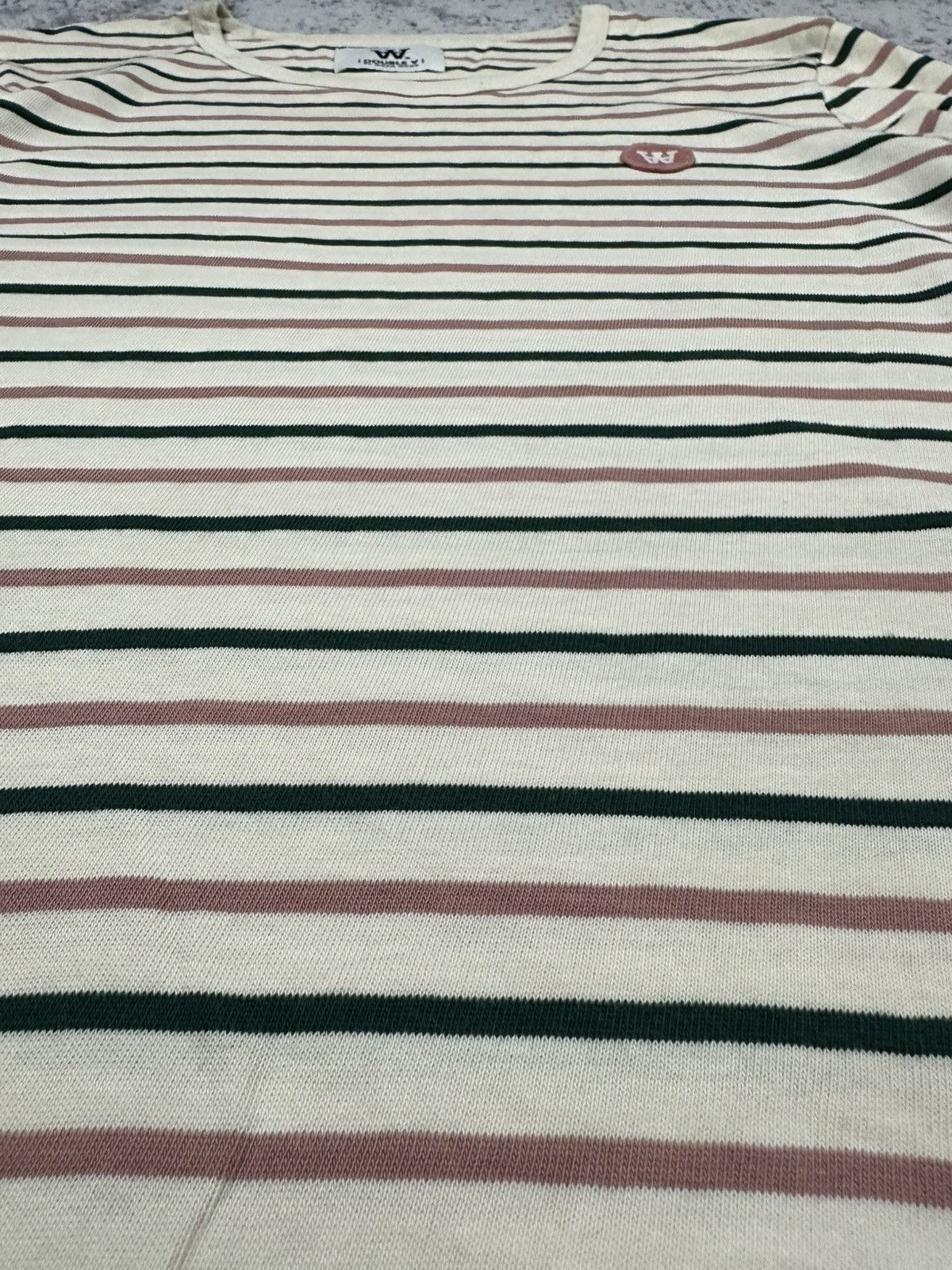 Wood Wood Wood Wood Double A Small Logo Striped Long Sleeve T-shirt Size US M / EU 48-50 / 2 - 9 Thumbnail