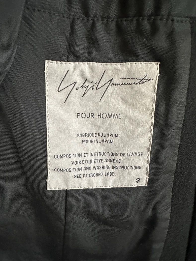 Yohji Yamamoto Yohji Yamamoto 07aw Black Wool Jacket with Standing Collar Size US M / EU 48-50 / 2 - 8 Thumbnail