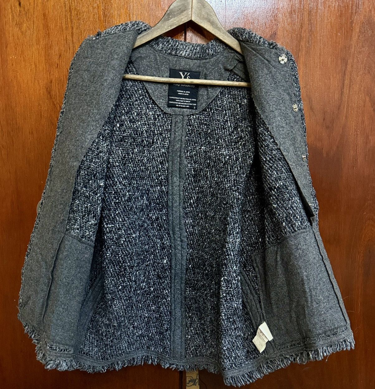 Yohji Yamamoto Y’s Yohji Yamamoto Distressed Batwing Wool Knit Jacket Size US M / EU 48-50 / 2 - 8 Thumbnail