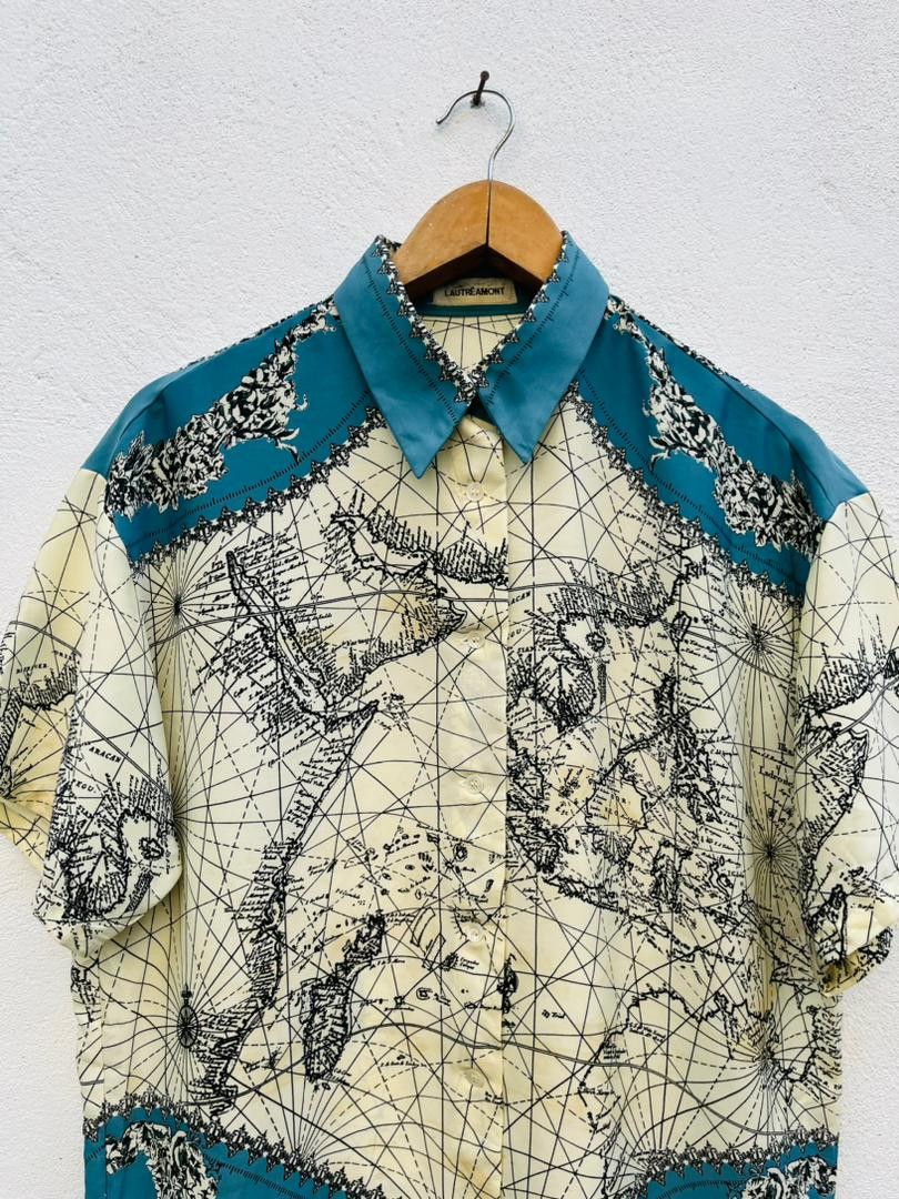 Japanese Brand Vintage Lautreamont Map Italian Designer Fashion Style Size US M / EU 48-50 / 2 - 3 Thumbnail