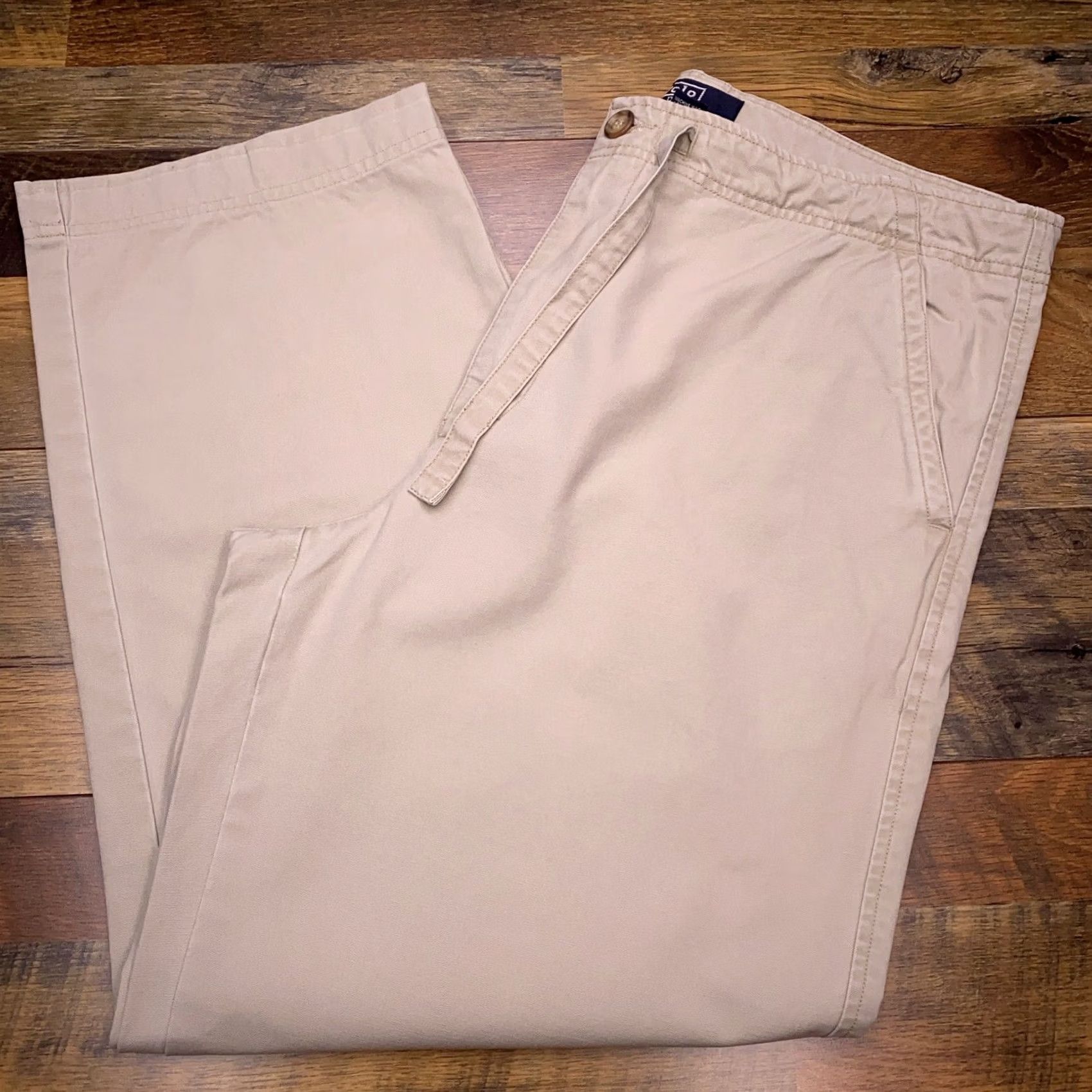 Polo Ralph Lauren Vintage POLO Ralph Lauren Pants Adult Medium Beige Mens Drawstring Size US M / EU 48-50 / 2 - 3 Thumbnail