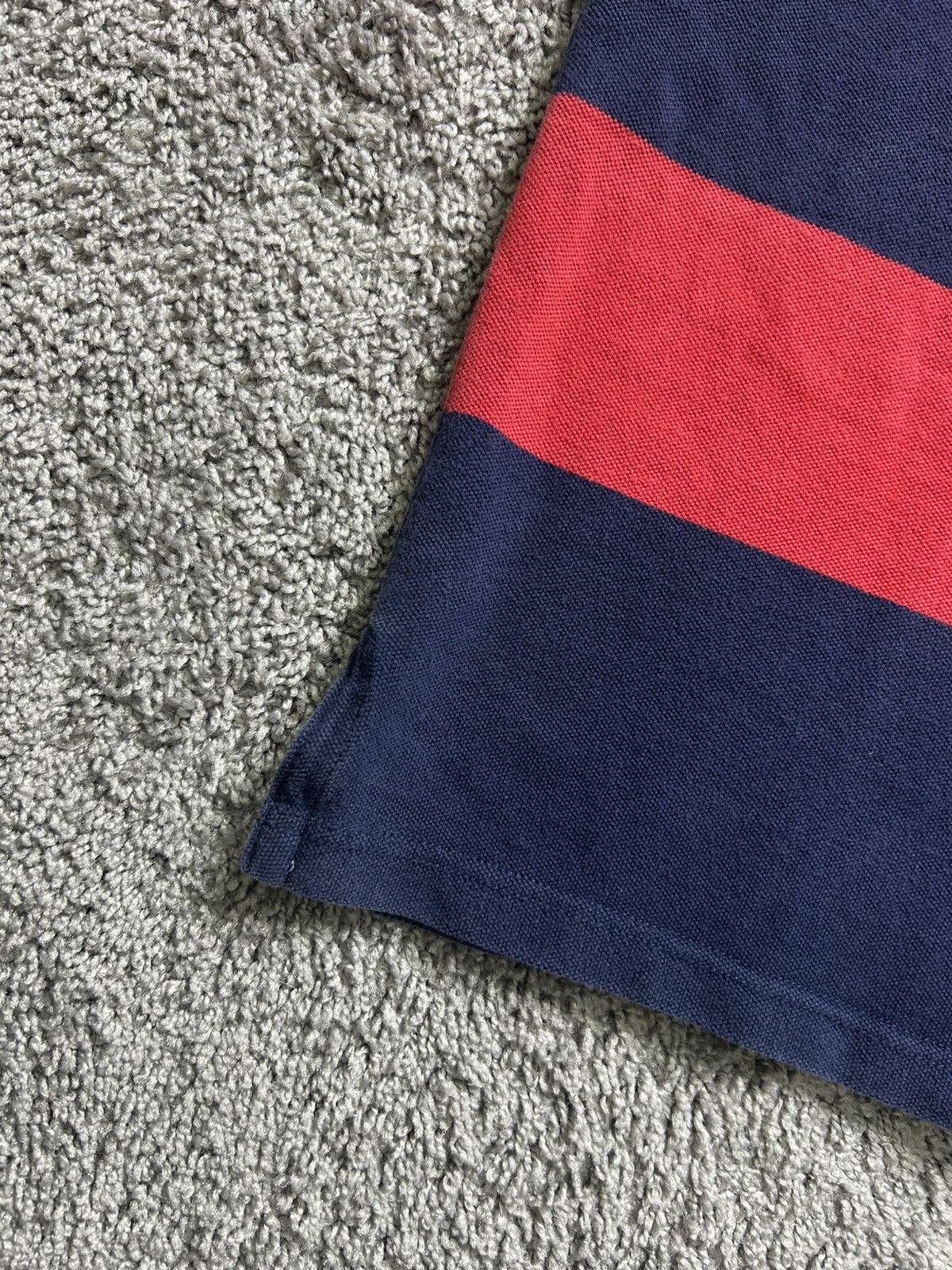Polo Ralph Lauren Vintage 80s Polo Ralph Lauren Rugby Striped Contrast Collar Size US XL / EU 56 / 4 - 5 Thumbnail