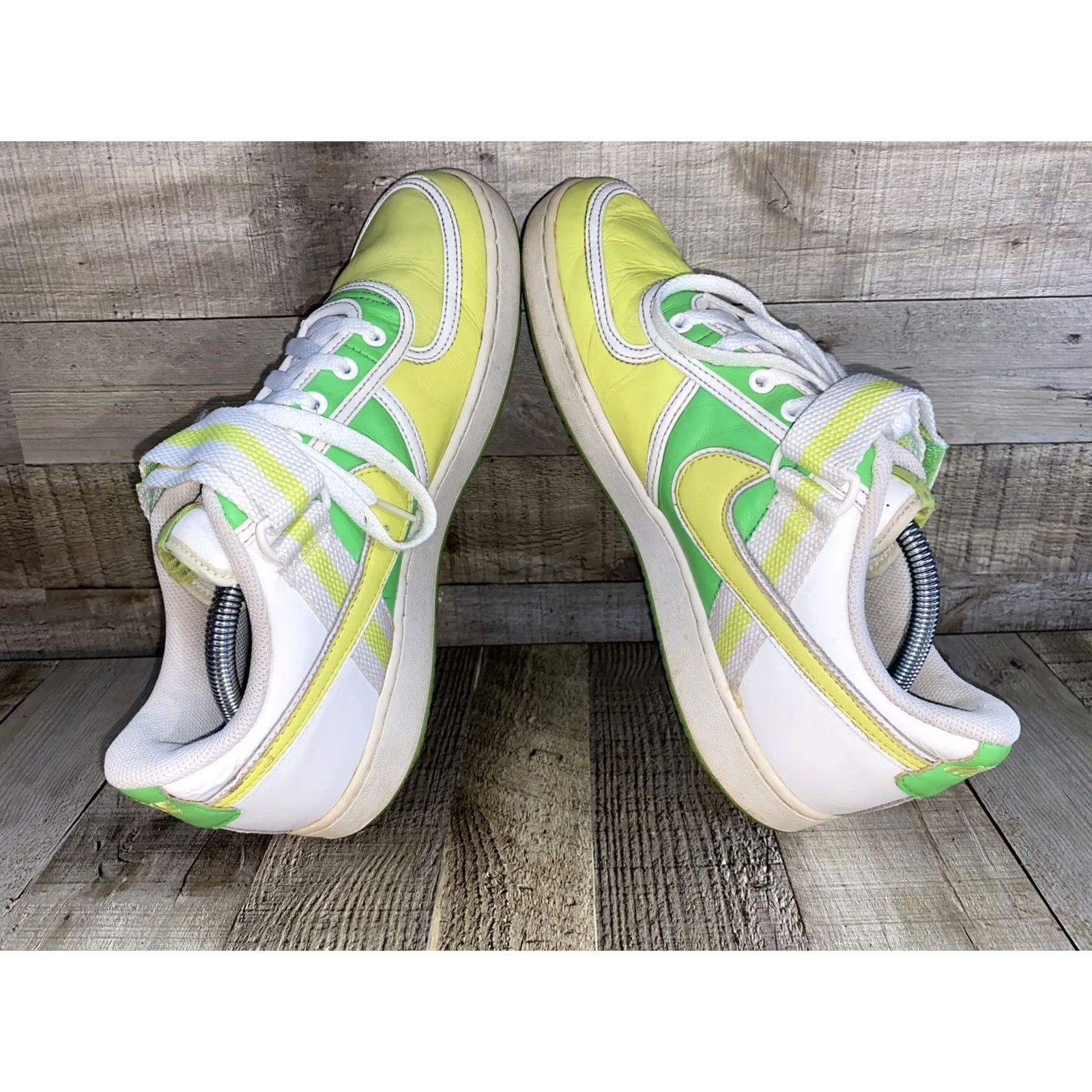 Nike Nike Mens Vandal Low Sneakers 312456-371 Size 10.5 Green Yellow White Mens Size US 10 / EU 43 - 7 Thumbnail