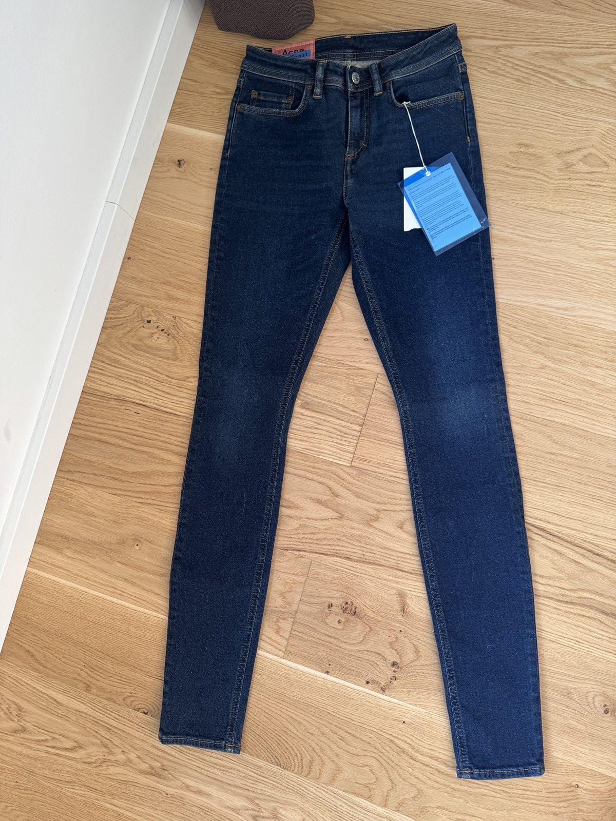 Acne Studios Acne Studios Blå Konst 'Climb' Skinny Jeans Size 25" / US 0 / IT 36 - 4 Thumbnail