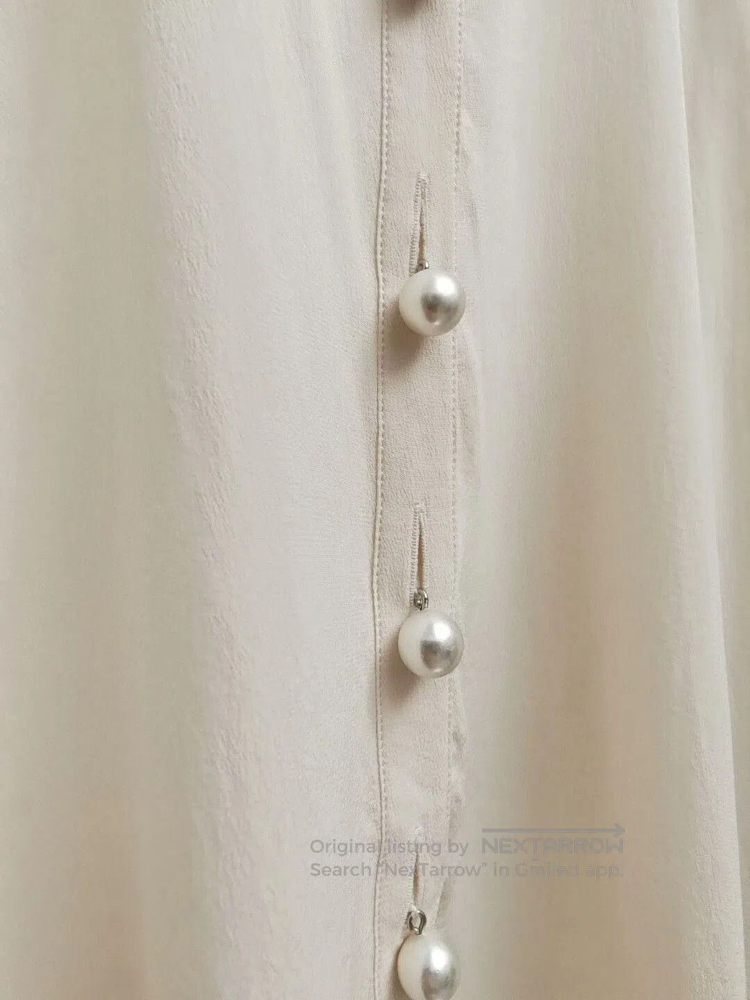 Givenchy Givenchy Silk Pearl Button Blouse. Size US M / EU 48-50 / 2 - 4 Thumbnail