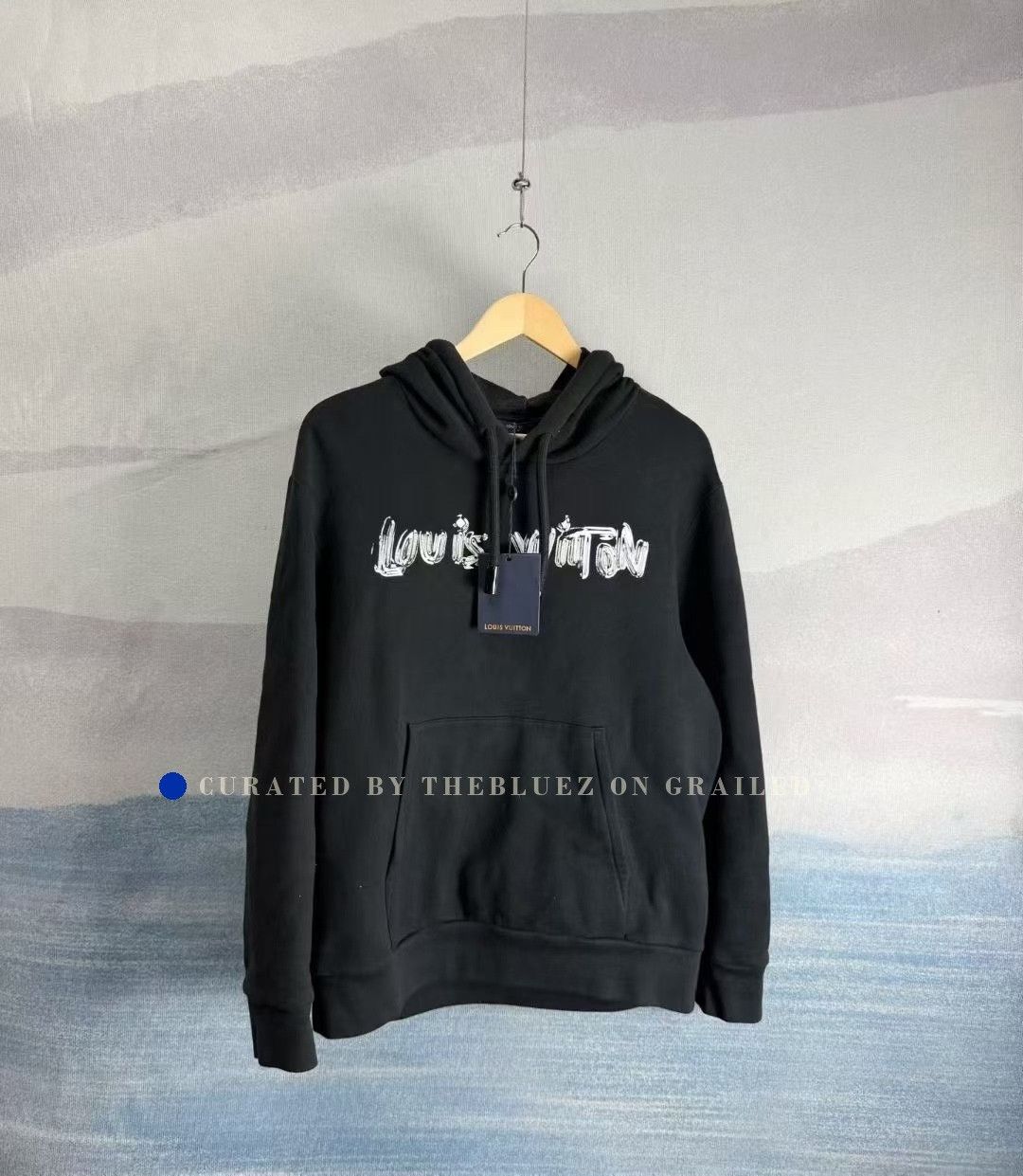 Louis Vuitton Louis Vuitton Black Paint Graffiti Hoodie Size US L / EU 52-54 / 3 - 1 Thumbnail
