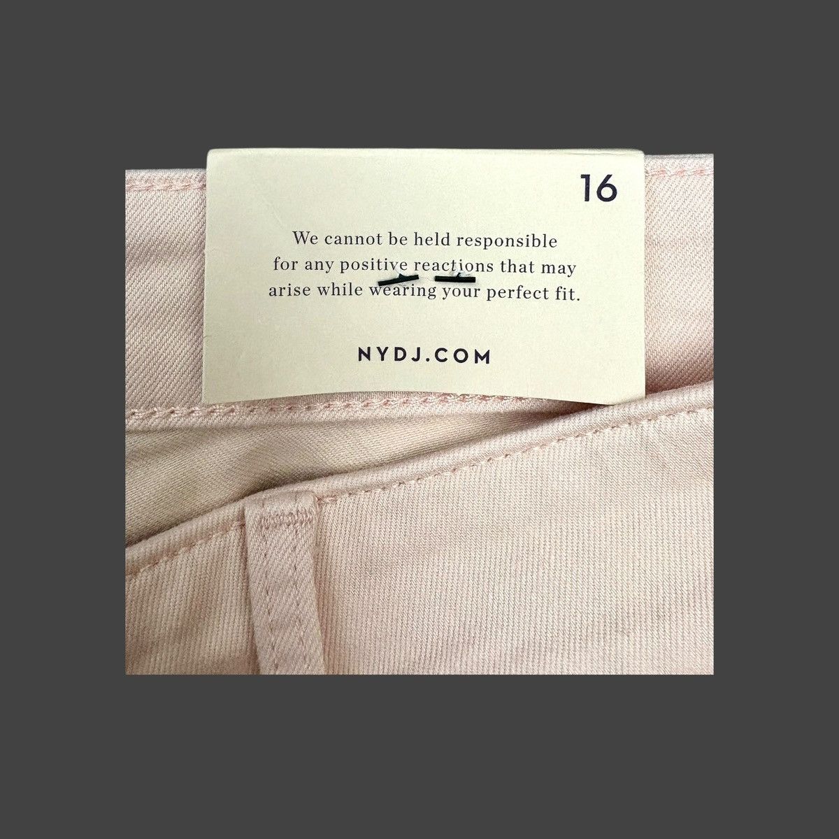 NYDJ NYDJ Marilyn Women’s Peach Straight Crop Denim Jeans Sz 16 Size 36" / US 14 / IT 50 - 11 Thumbnail
