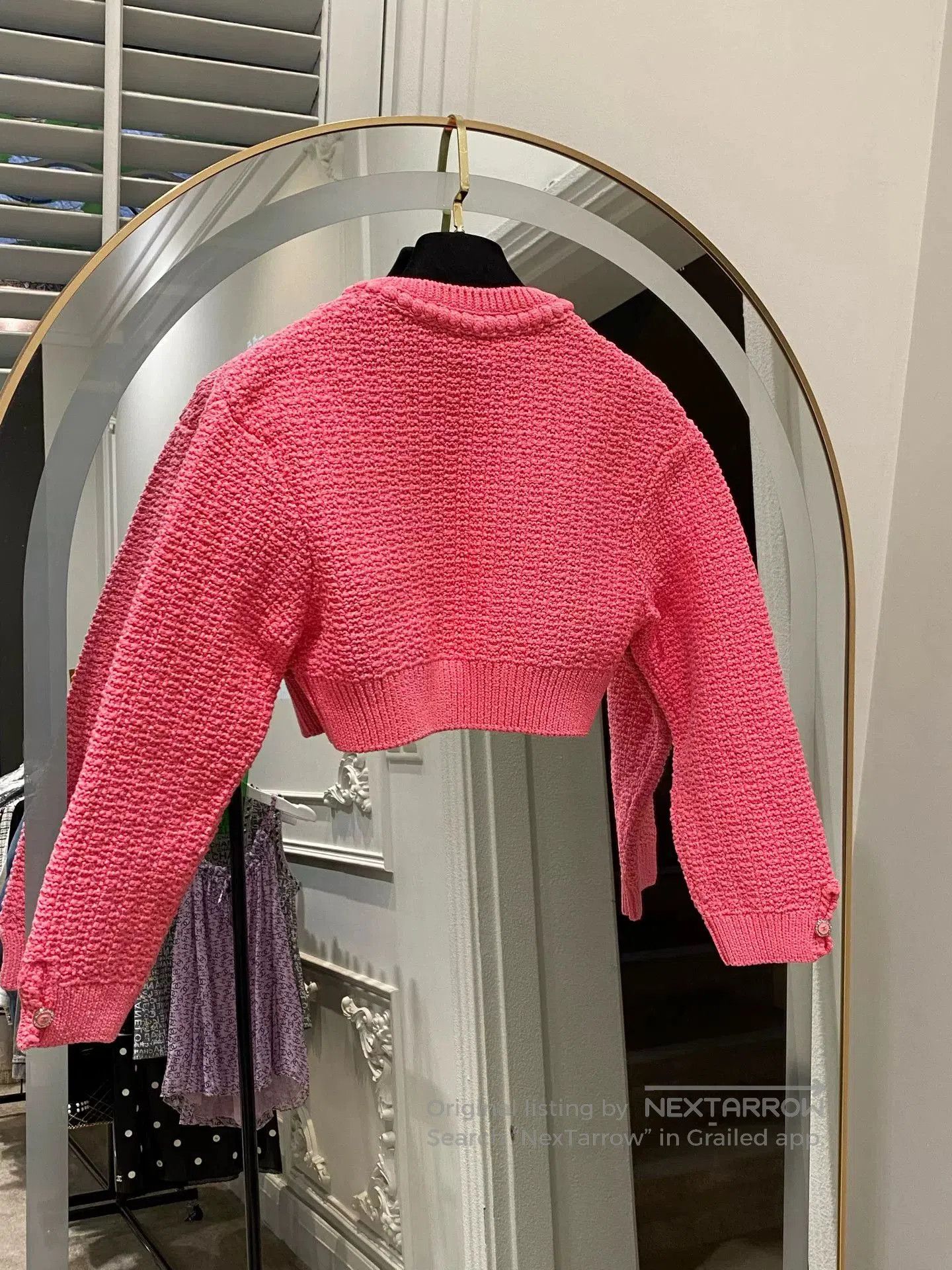 Chanel Chanel 2022 Pink Knit Cardigan FR36. Size US XS / EU 42 / 0 - 2 Thumbnail