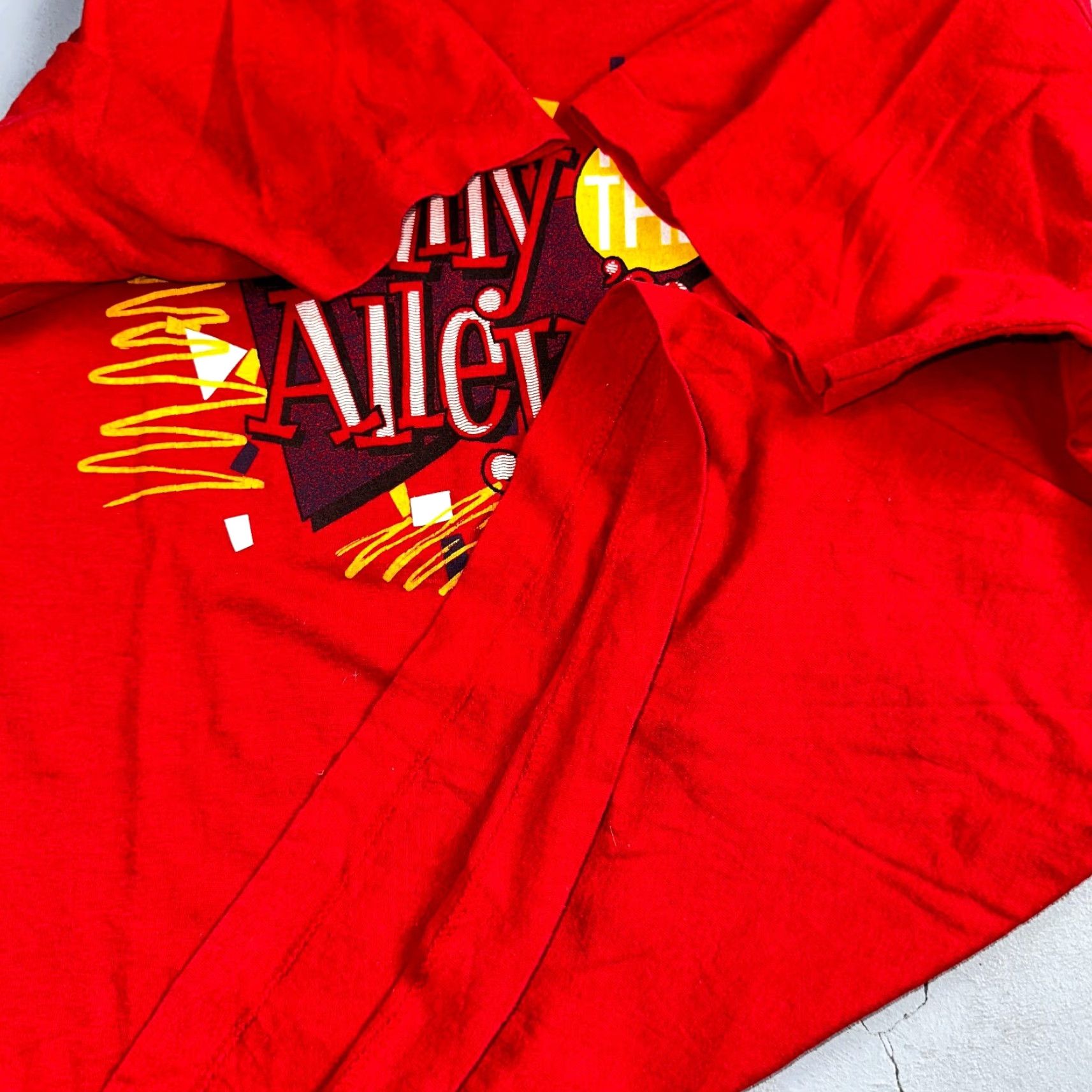 Vintage VINTAGE Rally Alley 1989 VTG T Shirt Screen Stars XL Red Men XL Crew Neck Short Sleeve 80s 70s 90s - Stadium Car Rally Security Size US XL / EU 56 / 4 - 6 Thumbnail