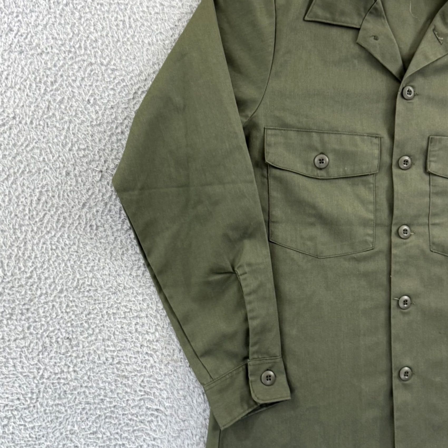 Vintage VINTAGE US Military OG-507 Utility Shirt Mens S Green Fatigue Officer Army 80s Size US S / EU 44-46 / 1 - 4 Thumbnail