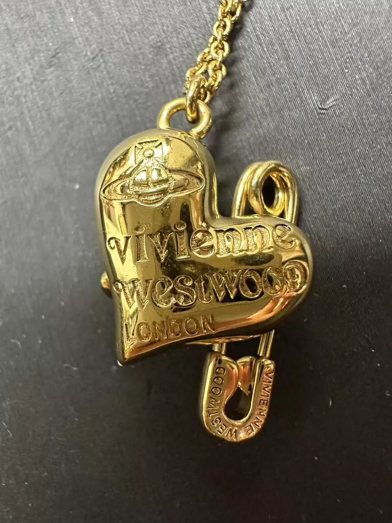 Vivienne Westwood Vivienne Westwood Saturn love pin pearl necklace Size ONE SIZE - 3 Thumbnail