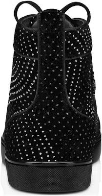 Christian Louboutin oc11z0325 Lou Pik Pik Strass Orlato Flat in Black Size US 11.5 / EU 44-45 - 4 Thumbnail
