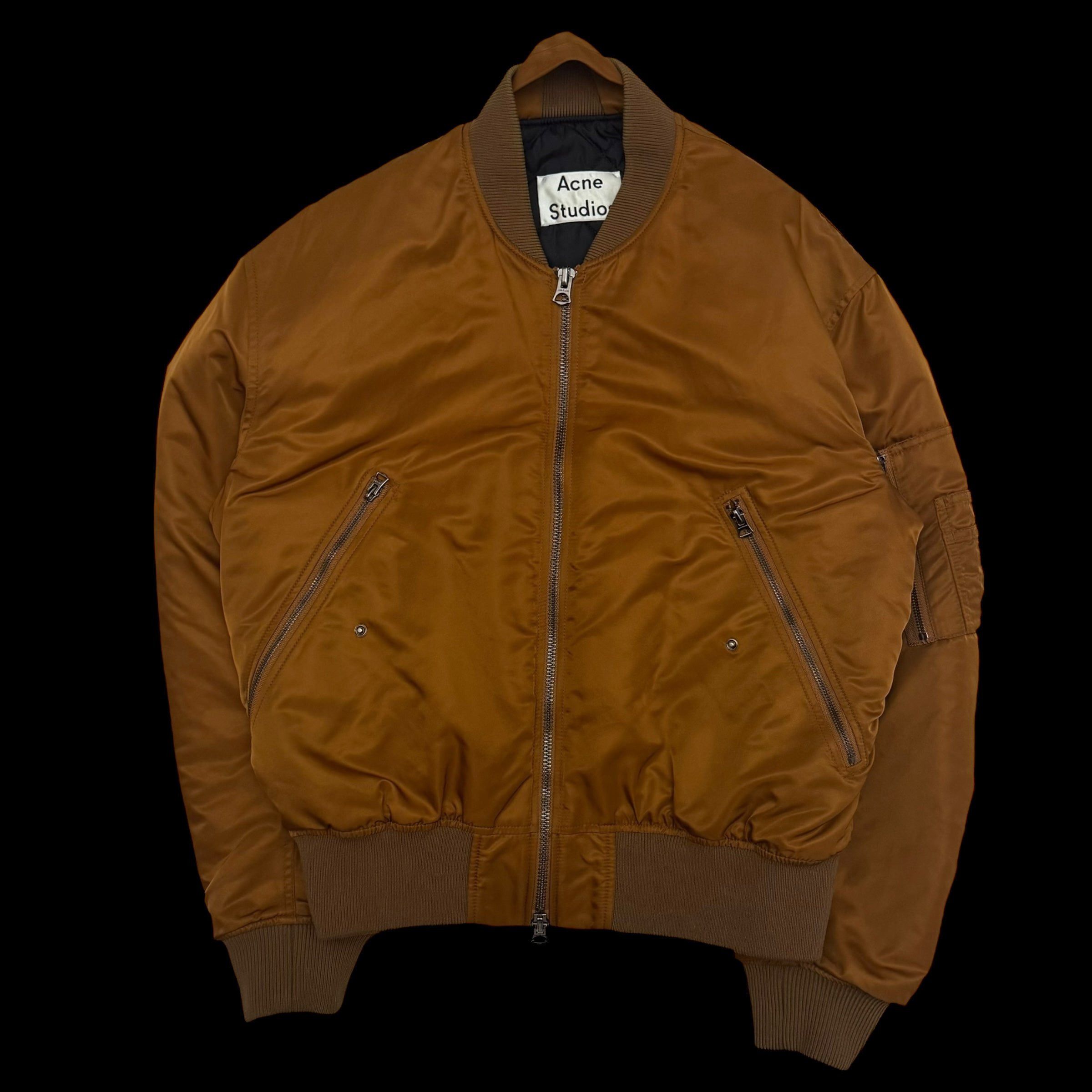 Acne Studios SS18 Makio MA-1 Bomber Jacket Brown (Fits M)