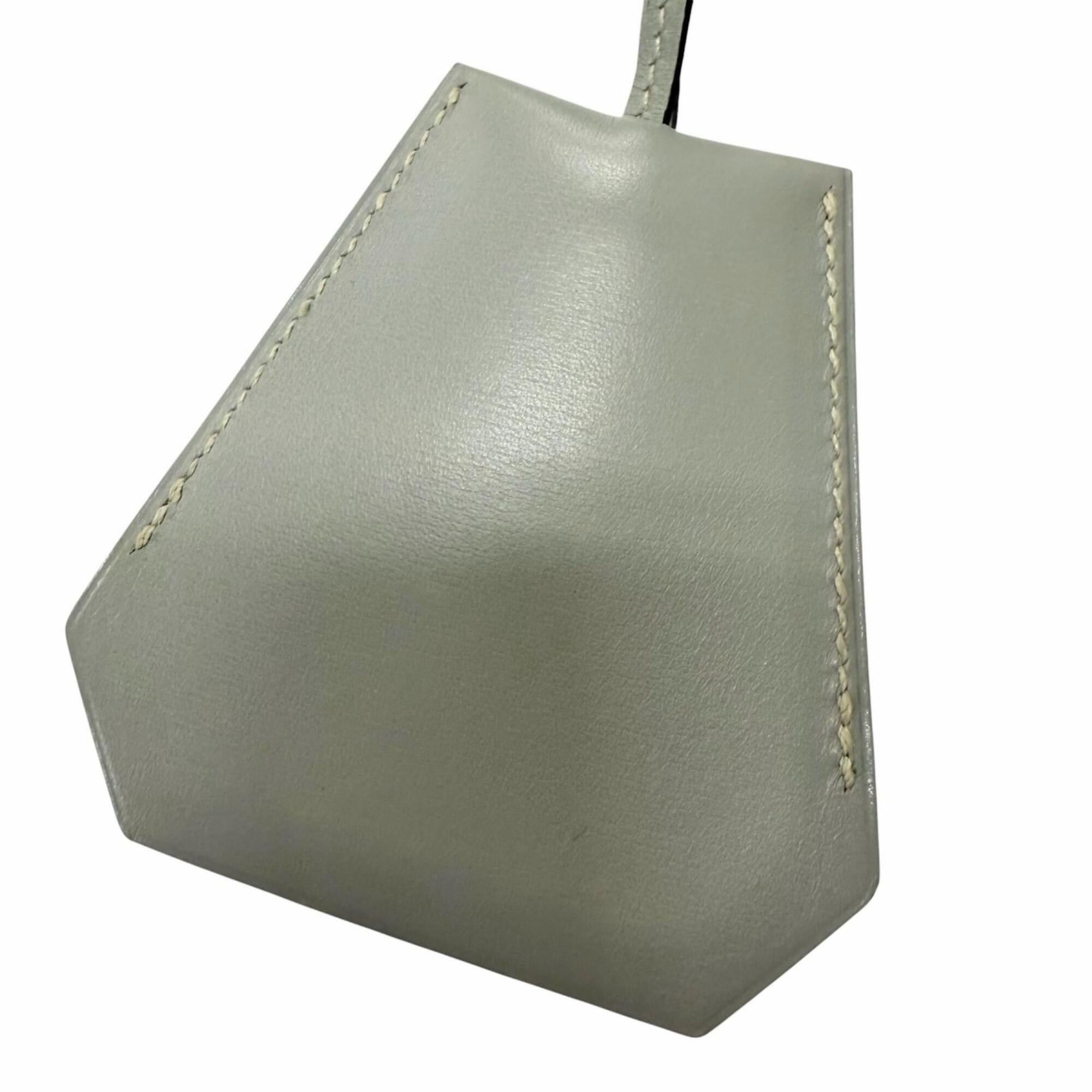 Hermes HERMES Vintage Leather Margiela Era Clochette Charm Necklace, Gray, □D Stamp, Made in France, Men's Size ONE SIZE - 1 Thumbnail