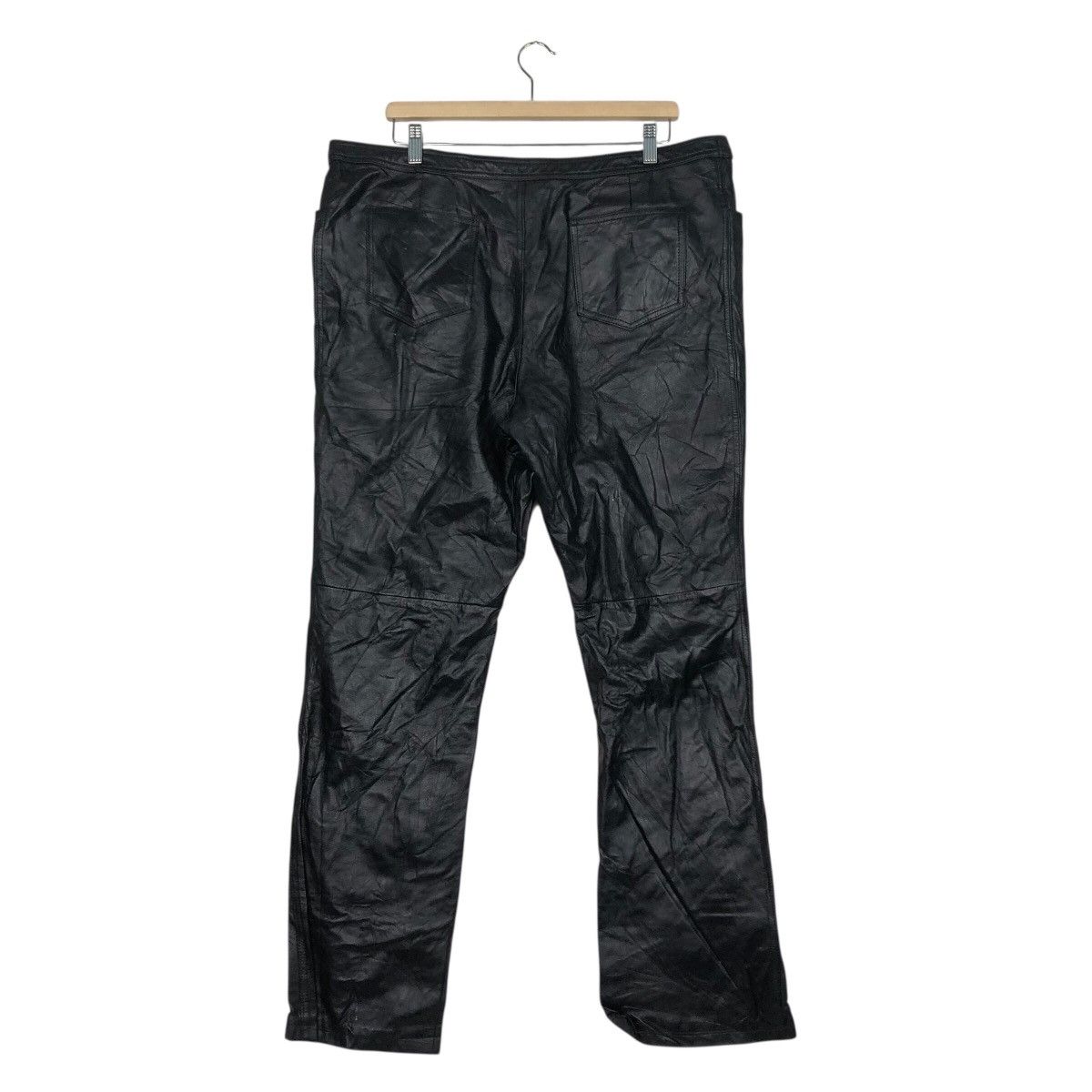 Japanese Brand 📌Vintage Biker Casual Leather Pants Fun Lemo Issey Miyake Size US 38 / EU 54 - 9 Thumbnail