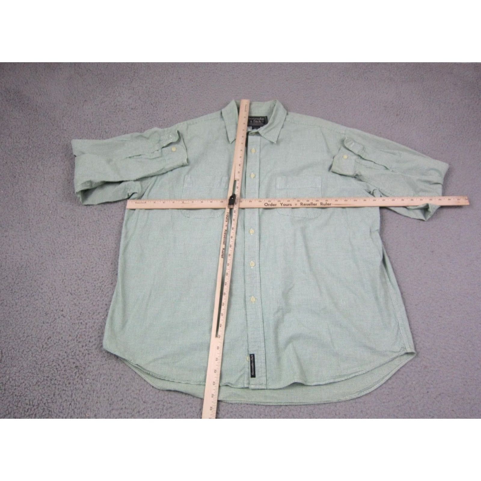 Abercrombie & Fitch VINTAGE Abercrombie & Fitch Shirt Adult XL Green Gingham Mens 90s Casual Size US XL / EU 56 / 4 - 7 Thumbnail