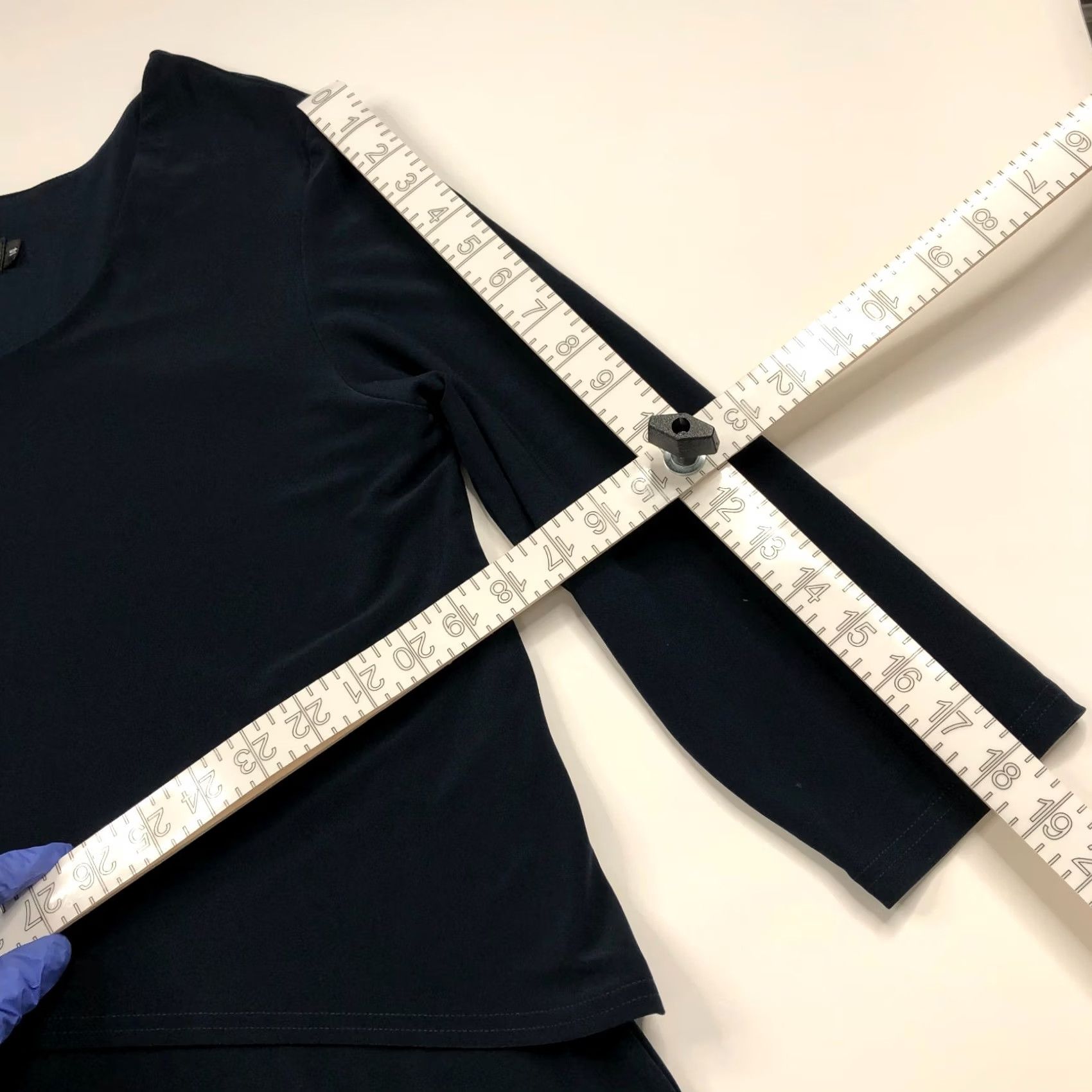 Vintage Sympli Womens Pullover Top Blouse Navy Blue Size 14 Layered Size XL / US 12-14 / IT 48-50 - 5 Thumbnail