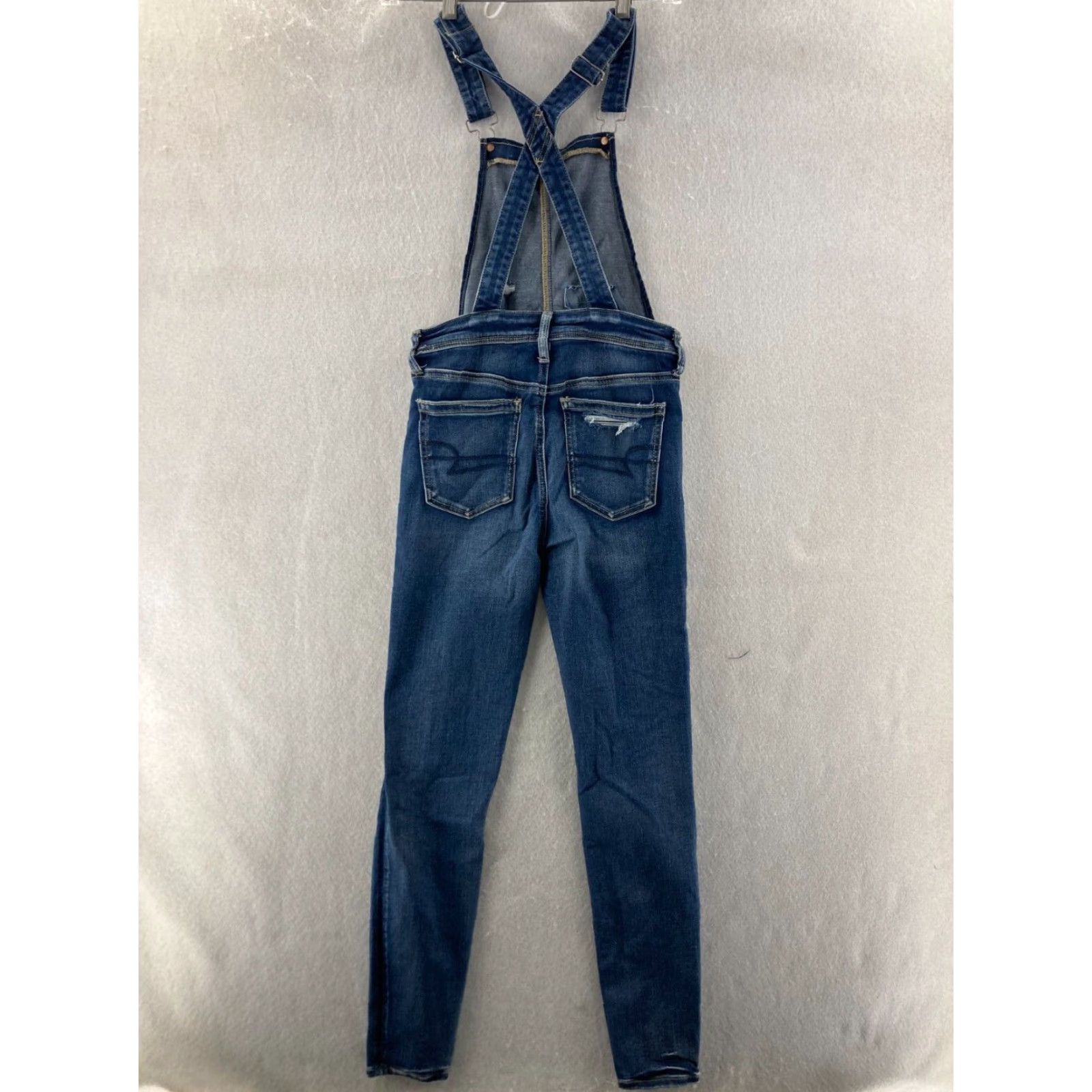 Vintage VINTAGE Distressed overalls womens 26x28 Distressed Size 26" / US 2 / IT 38 - 7 Thumbnail