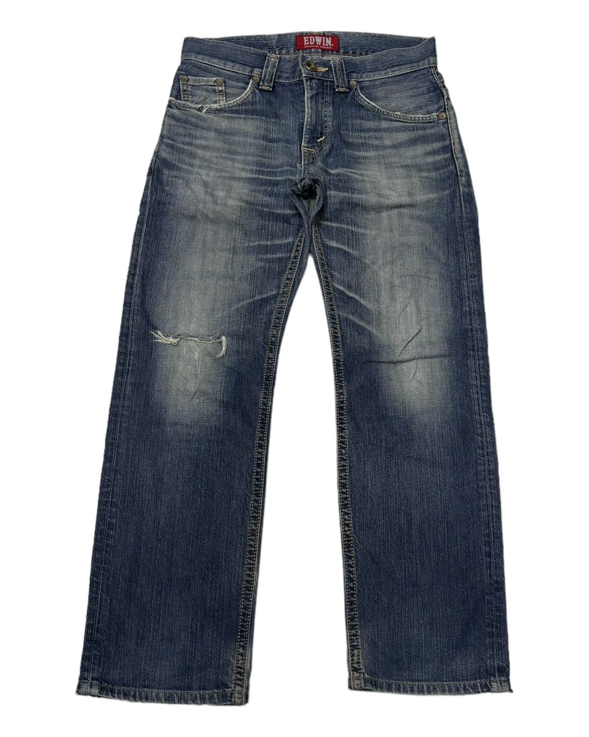 Edwin VINTAGE EDWIN XU DISTRESSED DENIM JEANS Size US 32 / EU 48 - 1 Thumbnail