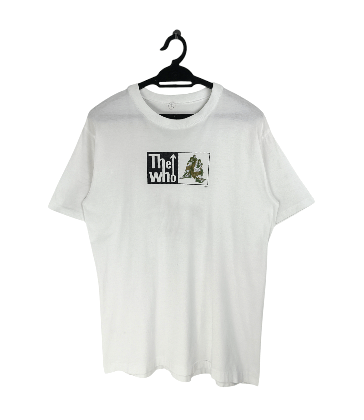 Band Tees VINTAGE 90'S THE WHO BOX LOGO UNION JACK FLAG TEE jam kinks Size US M / EU 48-50 / 2 - 1 Thumbnail