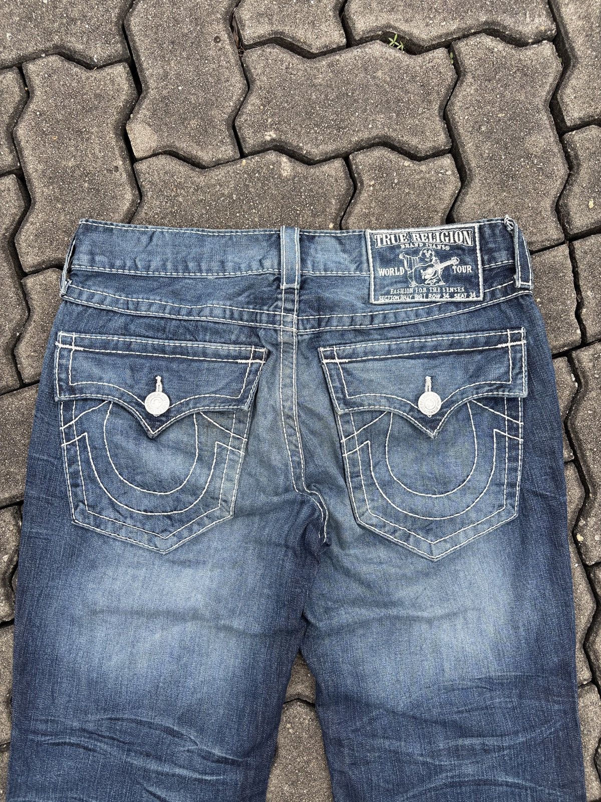 True Religion Vintage True Religion Flared Denim Jeans Size US 36 / EU 52 - 6 Thumbnail