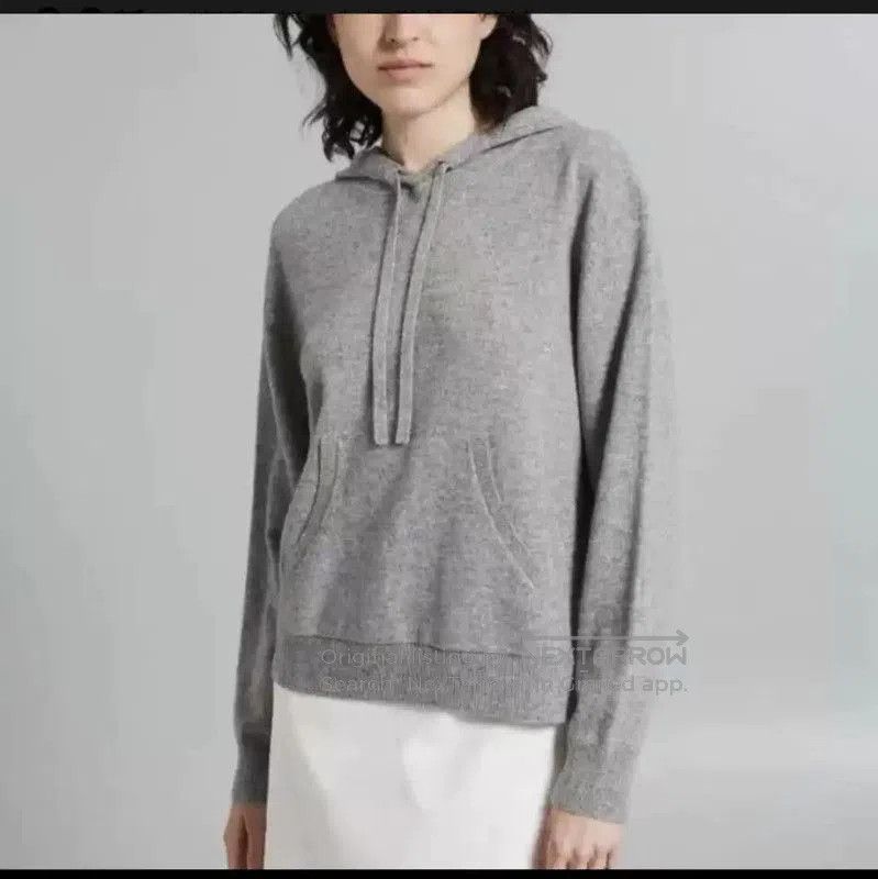 Max Mara MaxMara Gray Wool Blend Hoodie for Women . Size S / US 4 / IT 40 - 6 Thumbnail