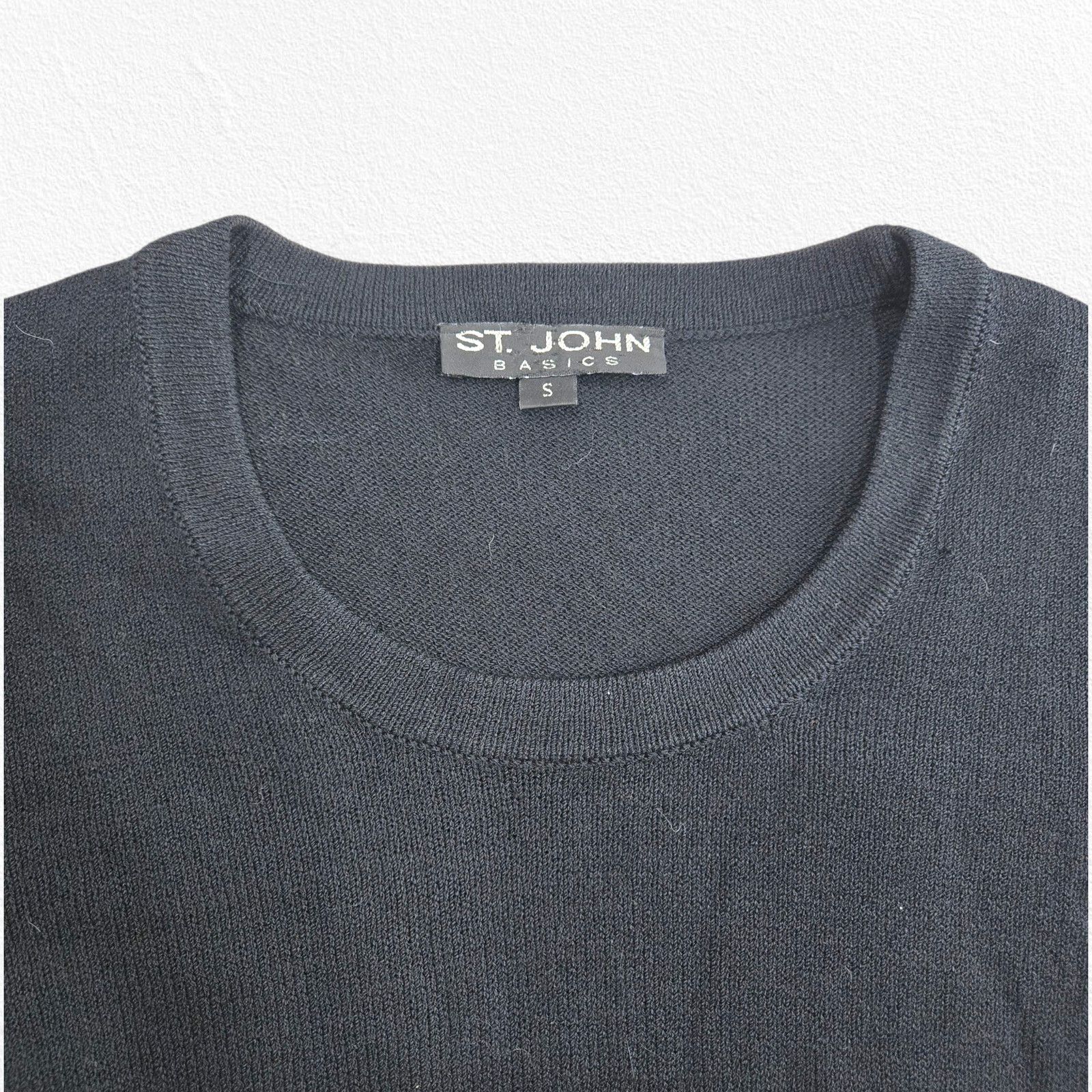 Other 90s St. John Black Short Sleeve Knit Sweater Size Small Size S / US 4 / IT 40 - 3 Thumbnail