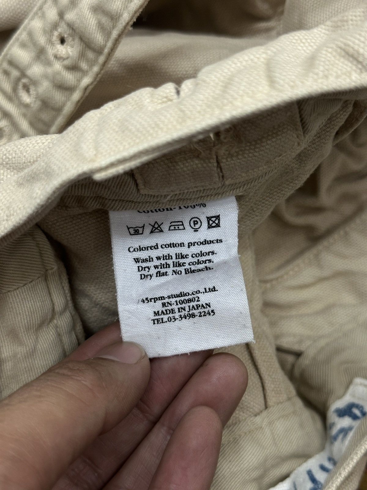 45rpm 45rpm Japan Heavy Cotton Unique Suspender Style Trousers Size US 30 / EU 46 - 18 Thumbnail