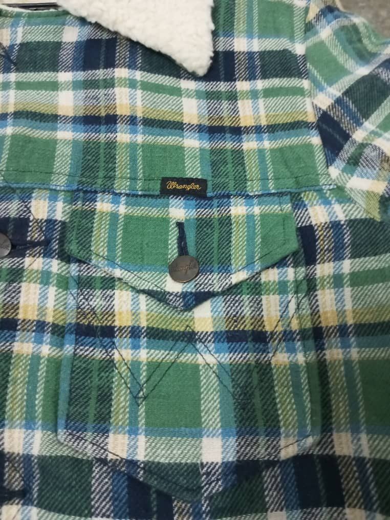 Japanese Brand × Vintage × Wrangler A01 Wrangler Sherpa Inside Button Up Jacket Size US M / EU 48-50 / 2 - 8 Thumbnail