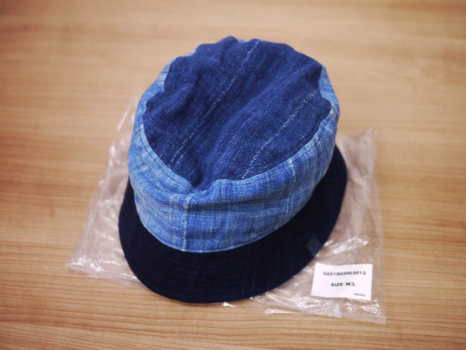 visvim BUCKET CAP DRY DENIM