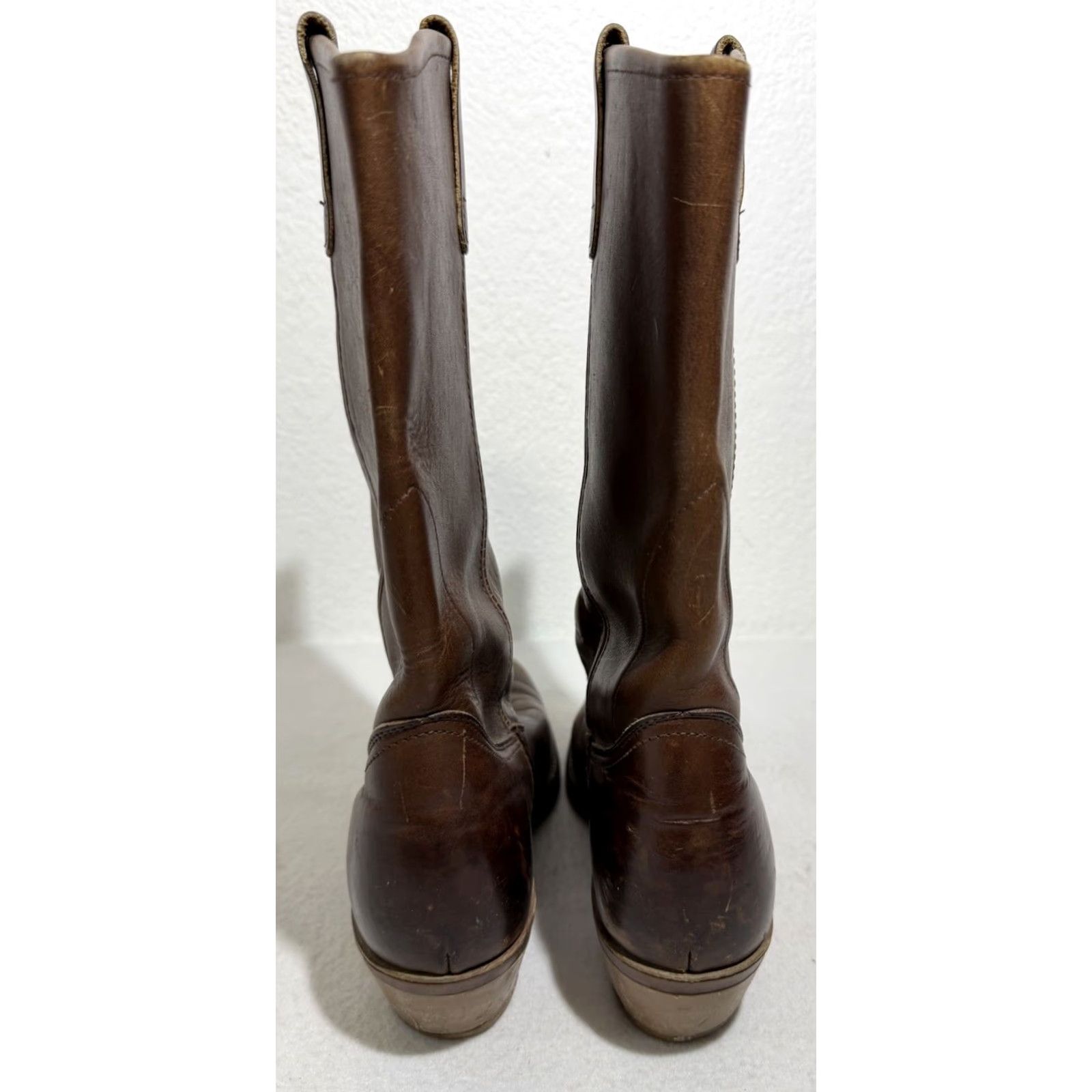 Arrow VINTAGE Red Wing Shoes Boots Men’s 8.5N Brown Leather Pull-On Western Cowboy Mids Size US 9 / EU 42 - 6 Thumbnail