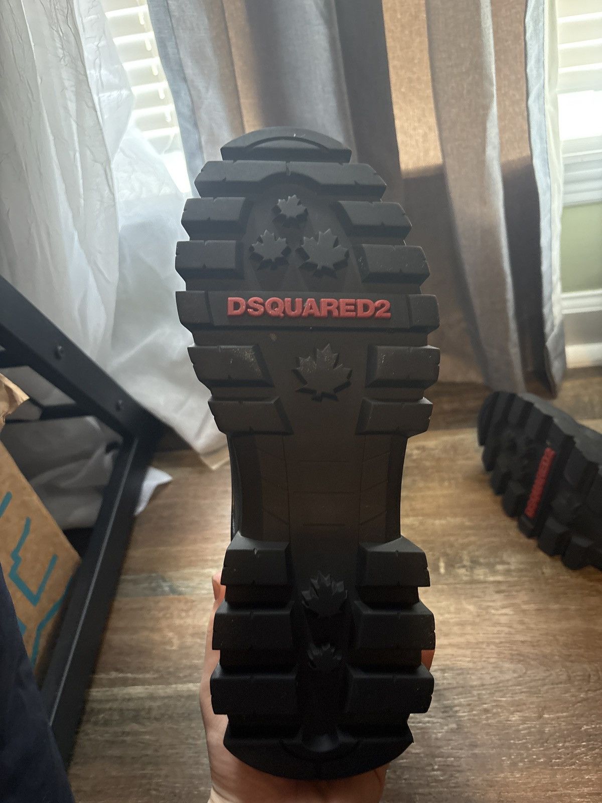 Dsquared2 Dsquared2 Black Tank Tape Boots Size US 10 / EU 43 - 5 Thumbnail