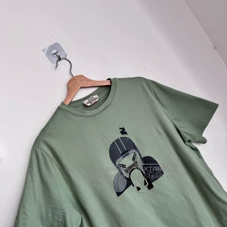 Hermes Hermes Cartoon printed casual crew neck short-sleeved T-sh Size US M / EU 48-50 / 2 - 2 Thumbnail