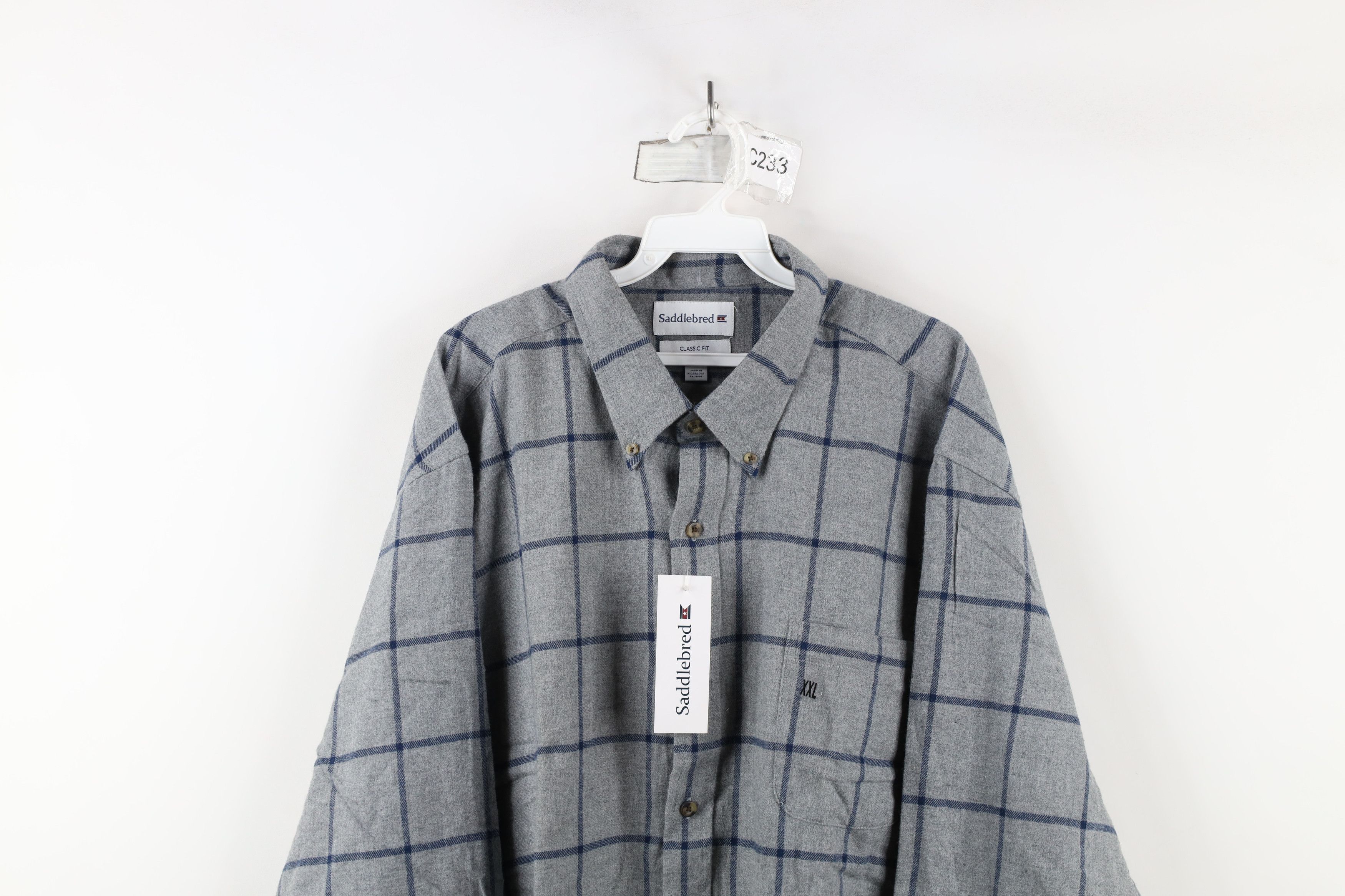 Vintage Deadstock Vintage Y2K Collared Button Down Shirt Plaid Size US XXL / EU 58 / 5 - 2 Thumbnail