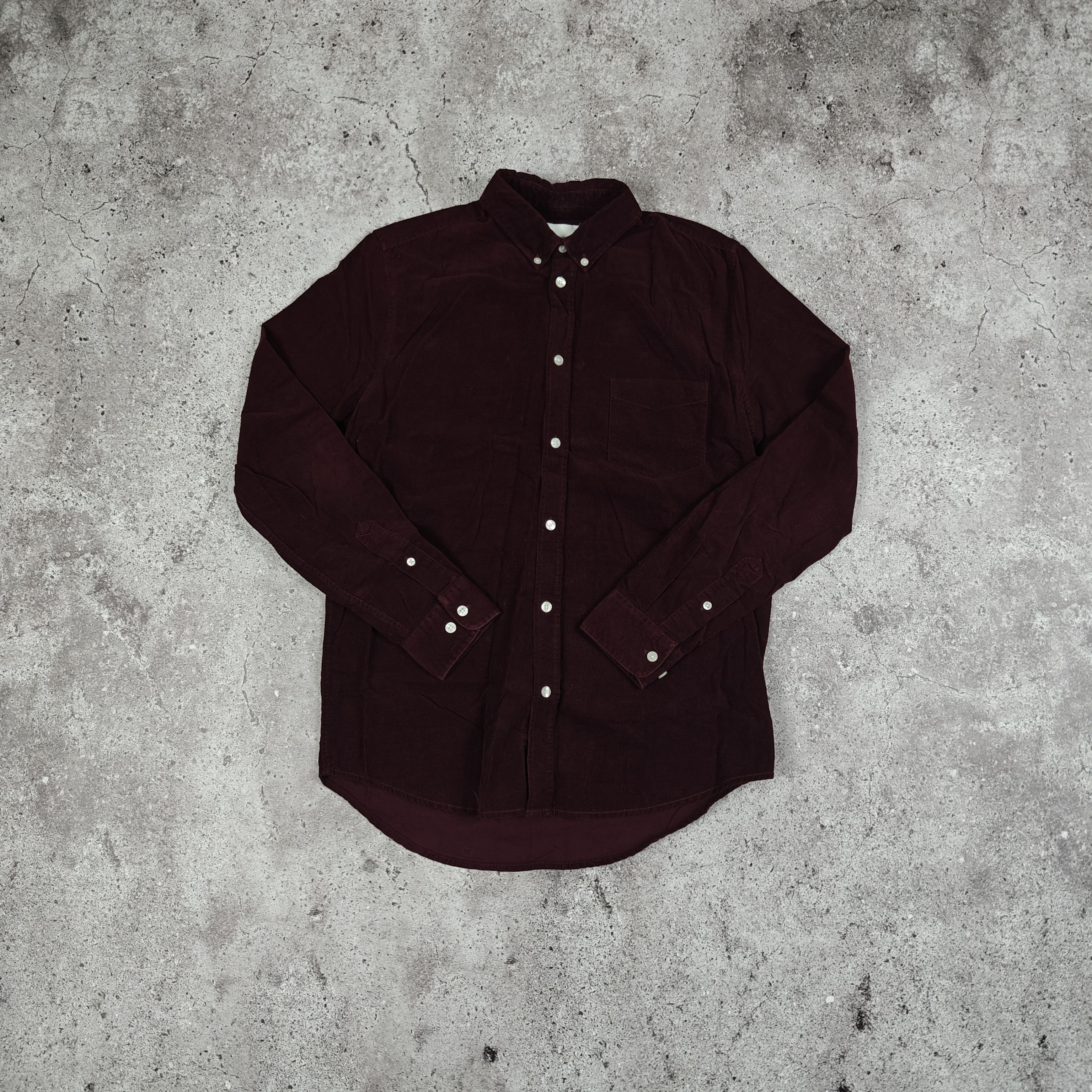 Samsoe Samsoe Samsoe Samsoe Corduroy Shirt Collared Burgundy S Size US S / EU 44-46 / 1 - 1 Thumbnail