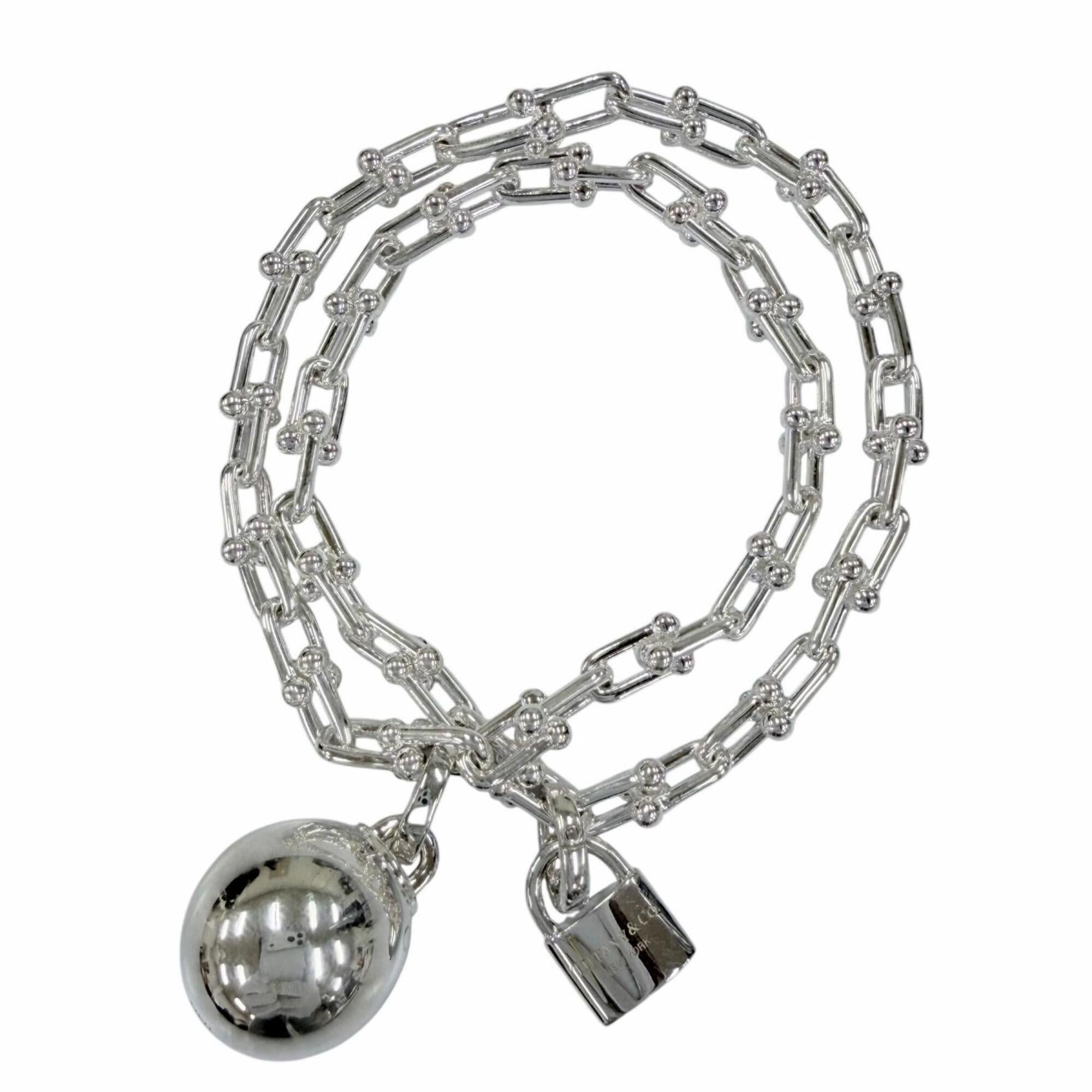 Tiffany & Co. TIFFANY&Co. Tiffany HardWear Small Wrap Bracelet, Large, AG925 Silver, Weight 46.33g, Women's/Men's Size ONE SIZE - 1 Thumbnail