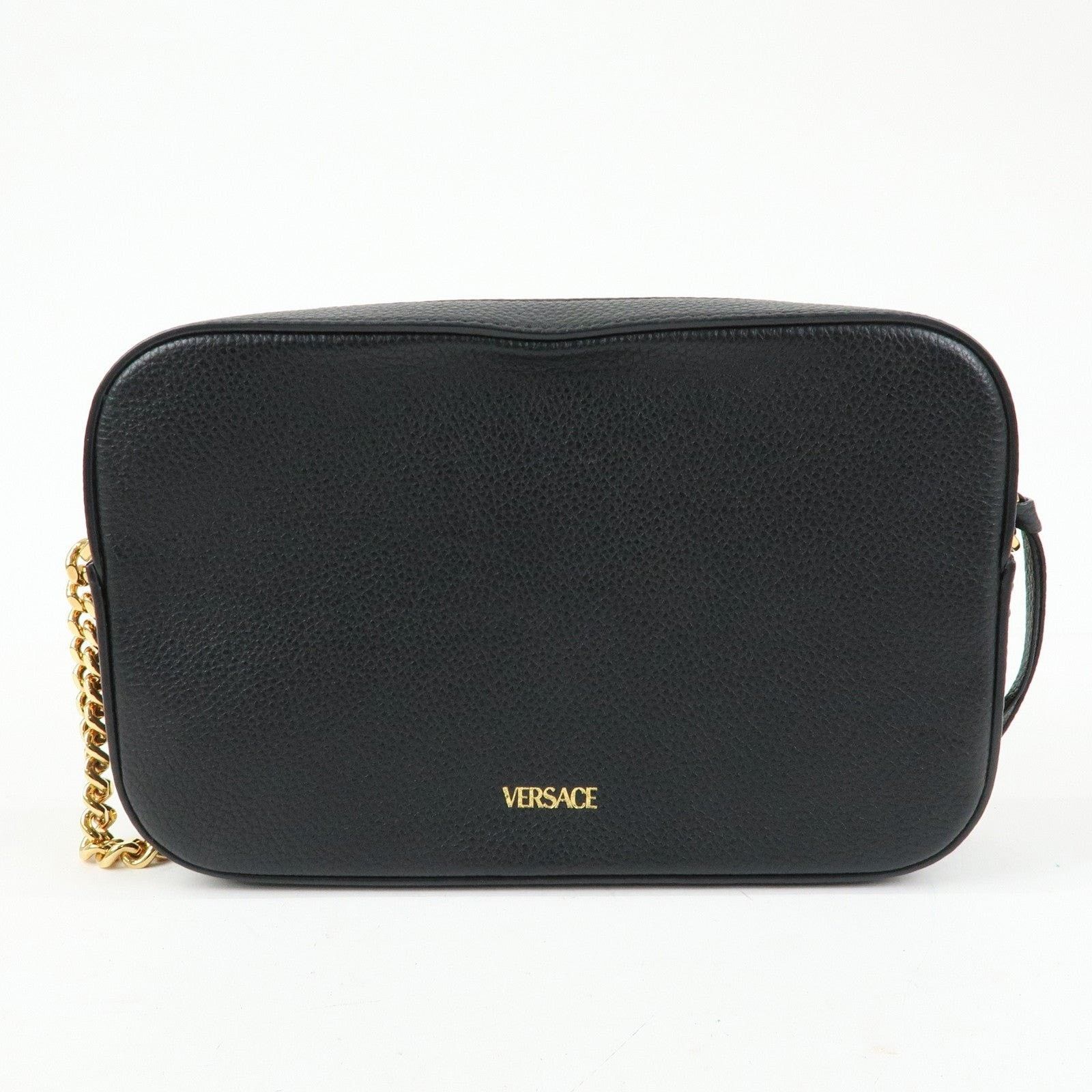 Versace Versace Virtus Leather Crossbody Bag Black Size ONE SIZE - 2 Thumbnail