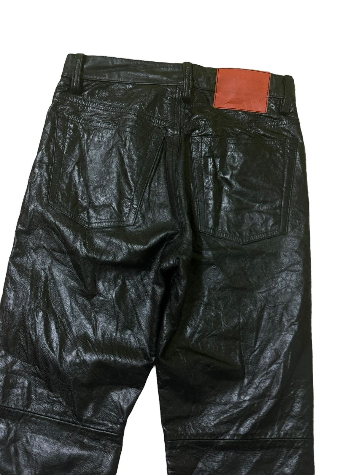 Leather × Vintage VINTAGE RadmesS MEN'S BIGI BLACK FAUX LEATHER Size US 27 - 10 Thumbnail