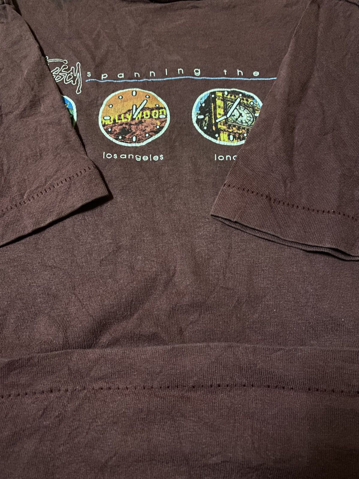 Stussy Vintage 1990s Stussy Spanning The Globe City Series T Shirt Size US M / EU 48-50 / 2 - 3 Thumbnail