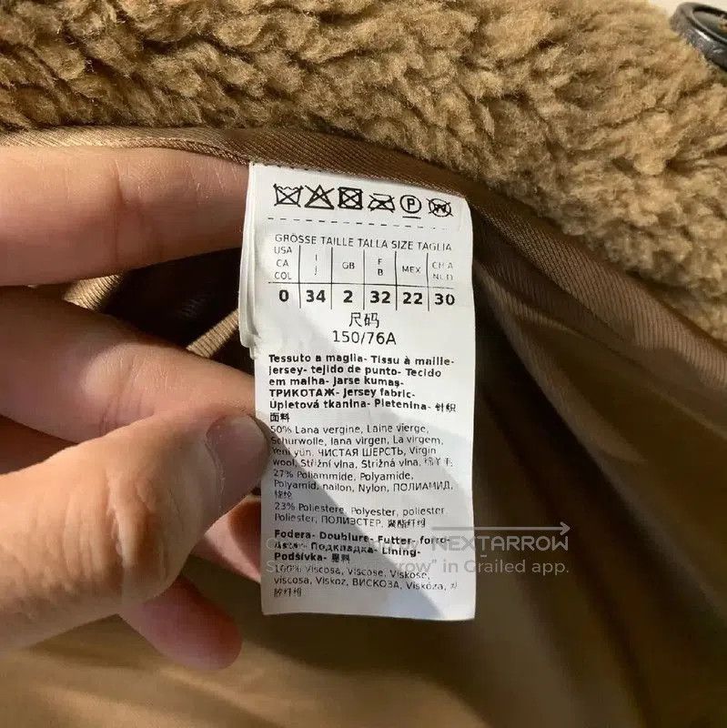 MaxMara Khaki Cashmere Women's Coat .