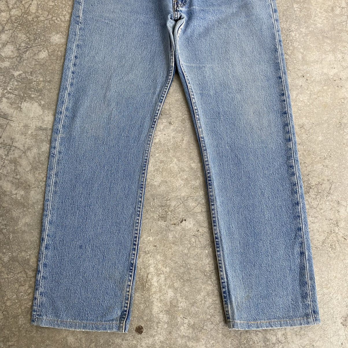 Levi's Size 32x29.5 Vintage Early 2000 Levis 501 Washed Blue Jeans Size US 32 / EU 48 - 4 Thumbnail