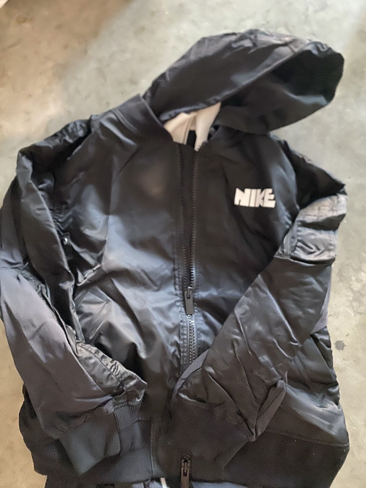 Japanese Brand × Nike × Sacai Nike Sacai Black Bomber Layered Jacket Large Size US L / EU 52-54 / 3 - 4 Thumbnail