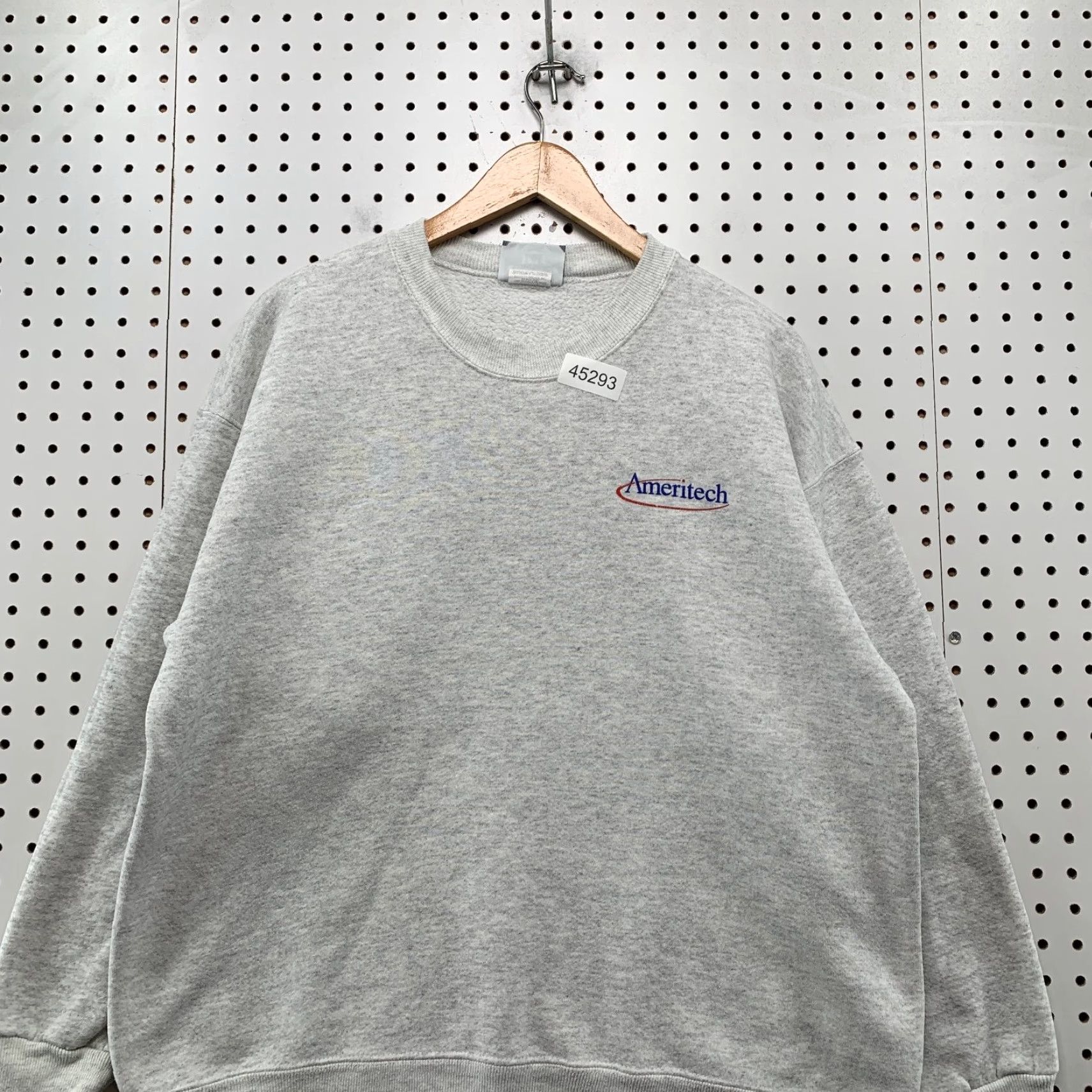 Lee VINTAGE Ameritech Sweatshirt Men XL Gray Crewneck USA Punk Skate Dad USA Shirt Mens XL Gray Punk USA Crewneck Sweatshirt Size US XL / EU 56 / 4 - 2 Thumbnail