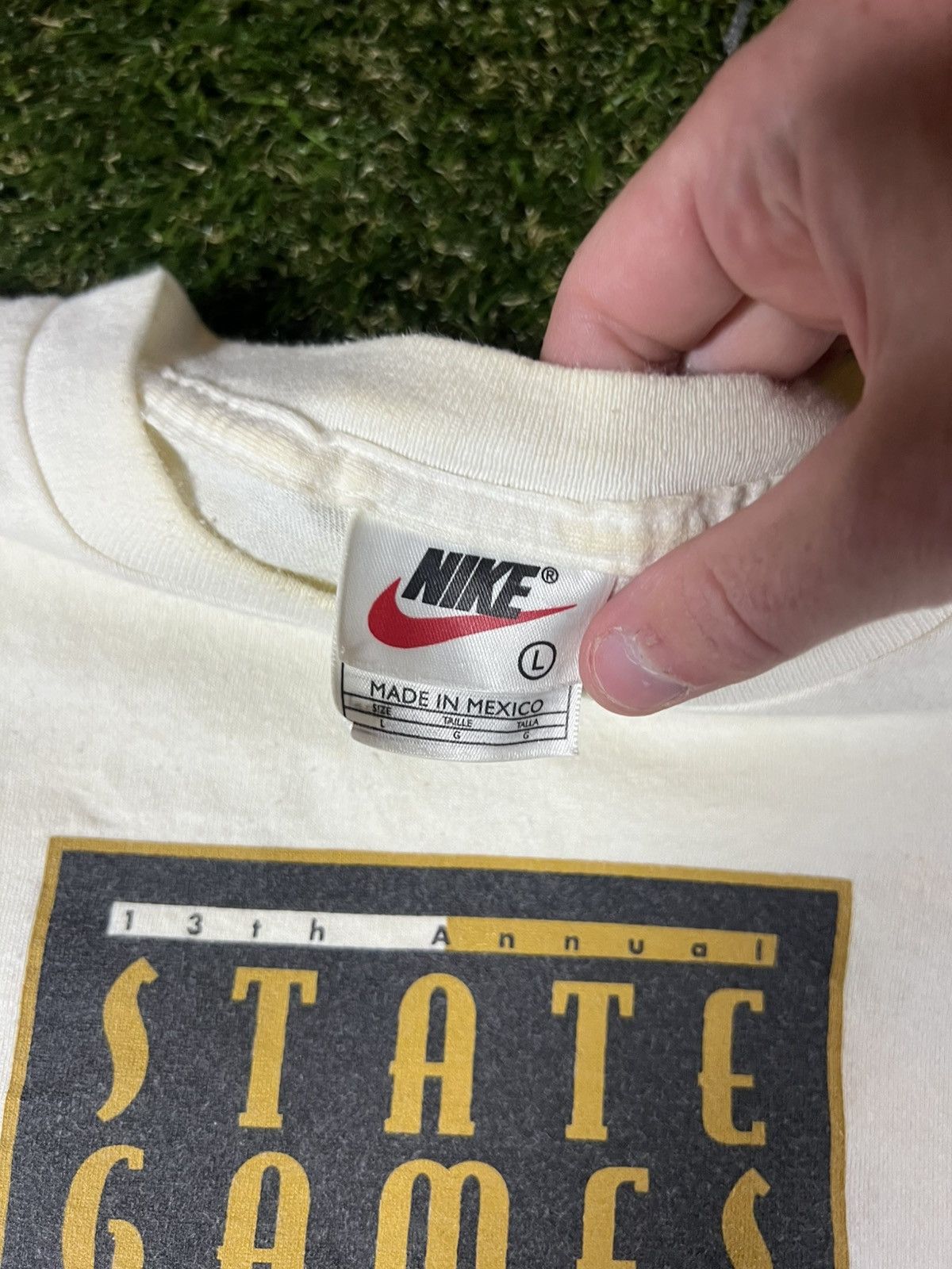 Nike Vintage 90s Oregon State Games Nike Track Olympics Sport Tee Size US L / EU 52-54 / 3 - 4 Thumbnail