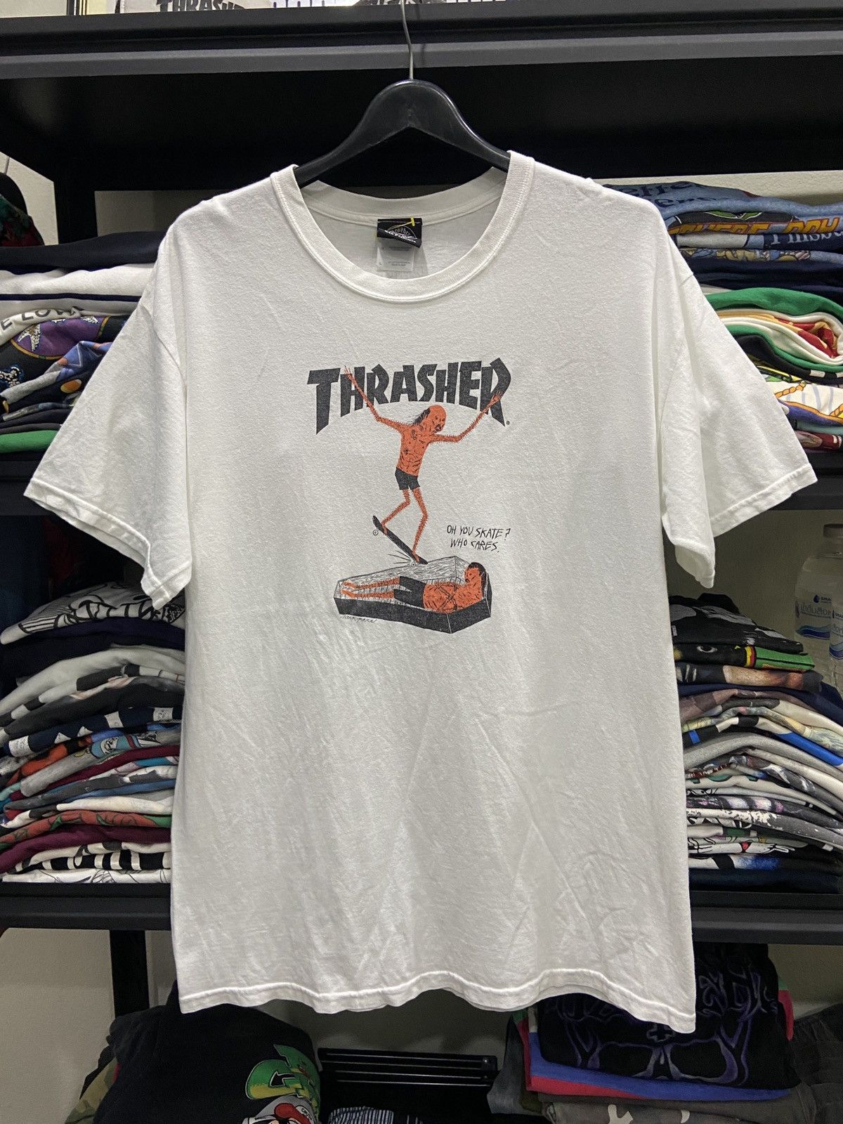 Thrasher Y2K THRASHER MAGAZINE Go Demon or Go home Skate T-Shirt Size US L / EU 52-54 / 3 - 1 Thumbnail