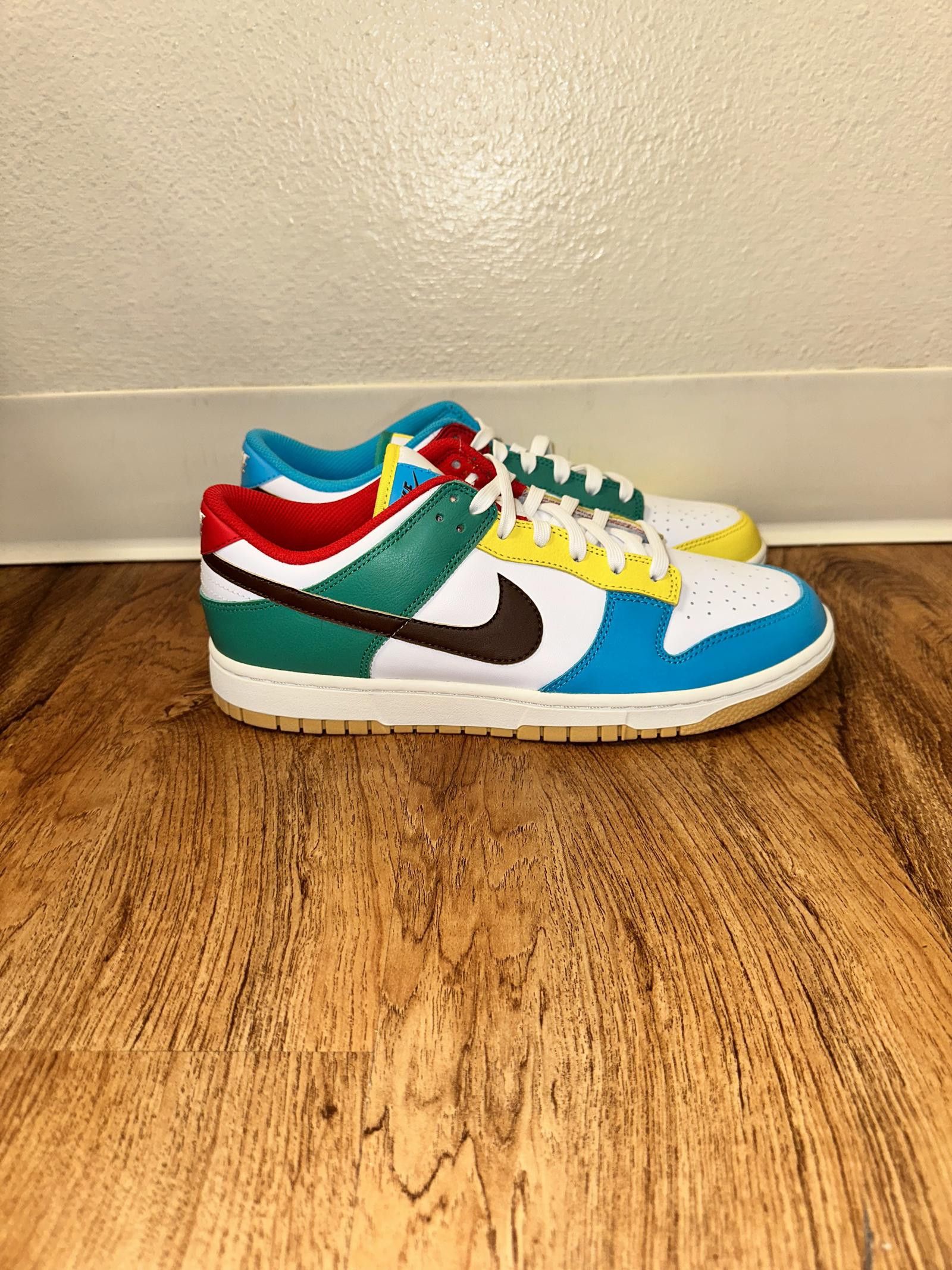 image of Nike Dunk Low Free 99 White Sample Shoes, Men's