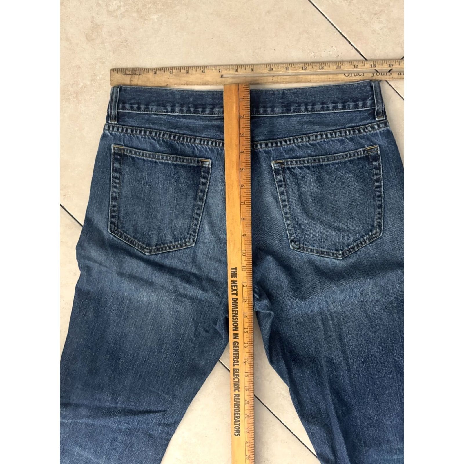 J.Crew J.CREW Jeans Mens Size 34 Dark Wash Bootcut Denim 6138 Jeans Mens 34 Blue Dark Wash Bootcut Denim USA 6138 Size US 34 / EU 50 - 4 Thumbnail