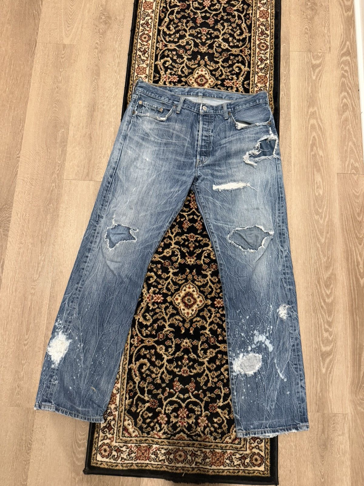 Levi's Vintage Levi’s distressed acid wash jeans Size US 36 / EU 52 - 1 Thumbnail